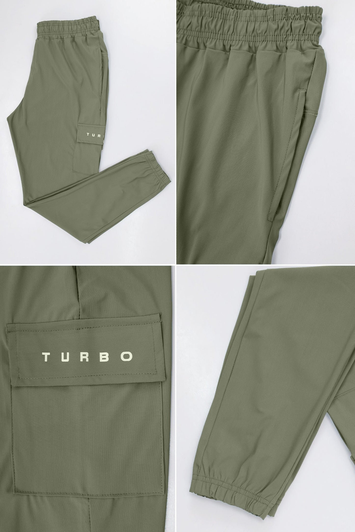 Turbo's Essential Workout Running Men's Dryfit Trouser In Olive