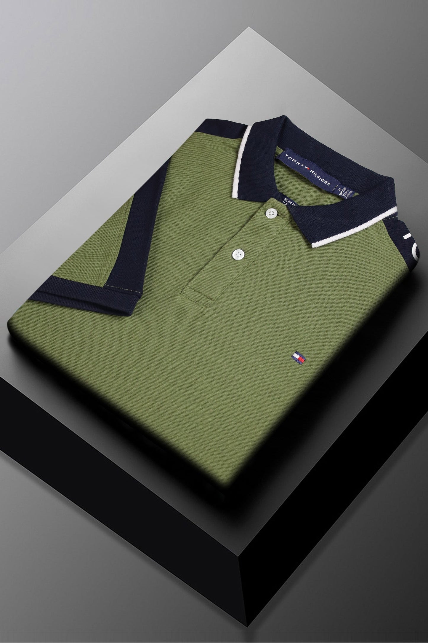 Tomy Hilfiger Signature Elite Men’s Polo Shirt In Olive