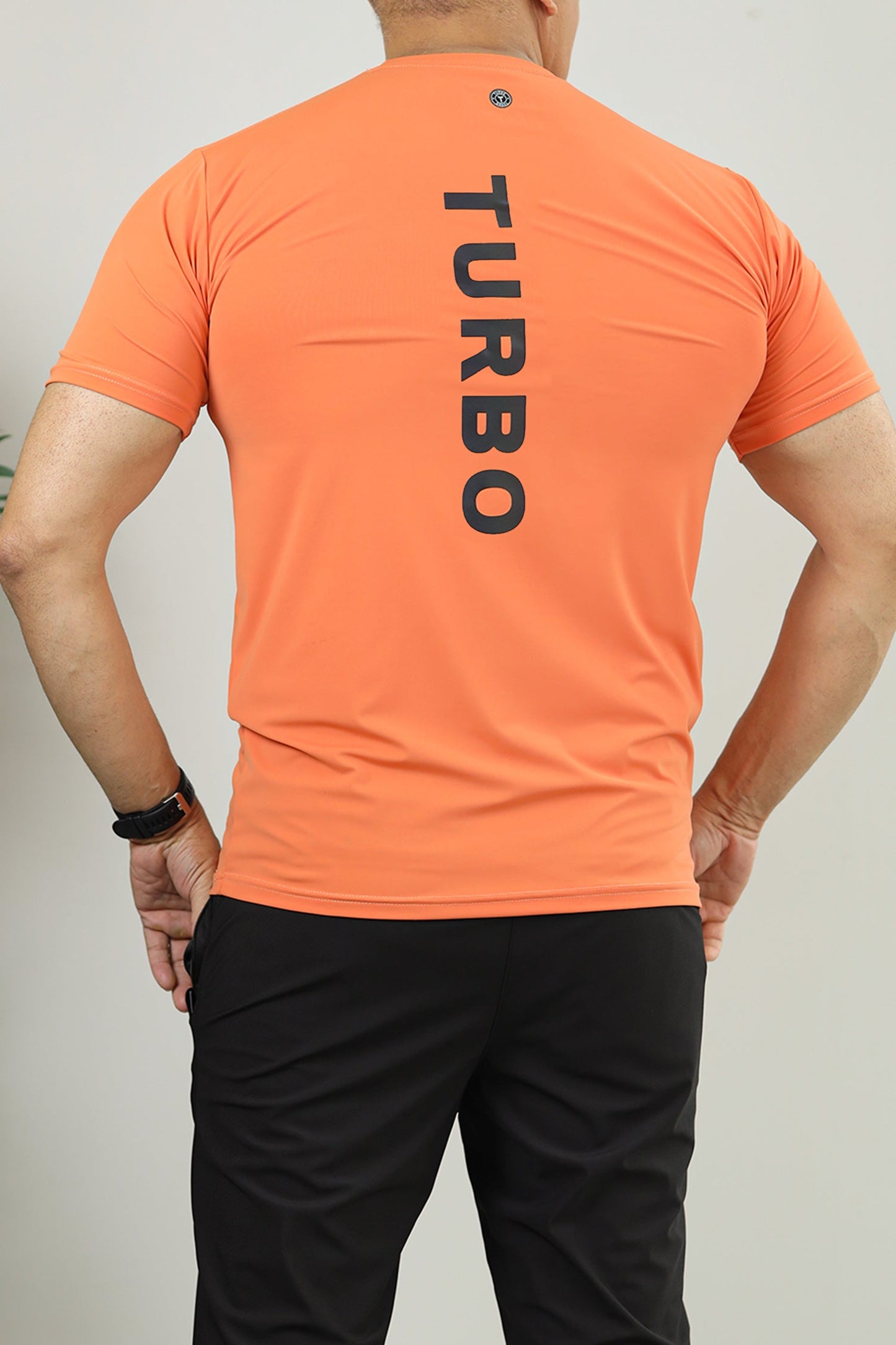Turbo Training Club Climacool Mesh Dry-Fit Tee In Orange