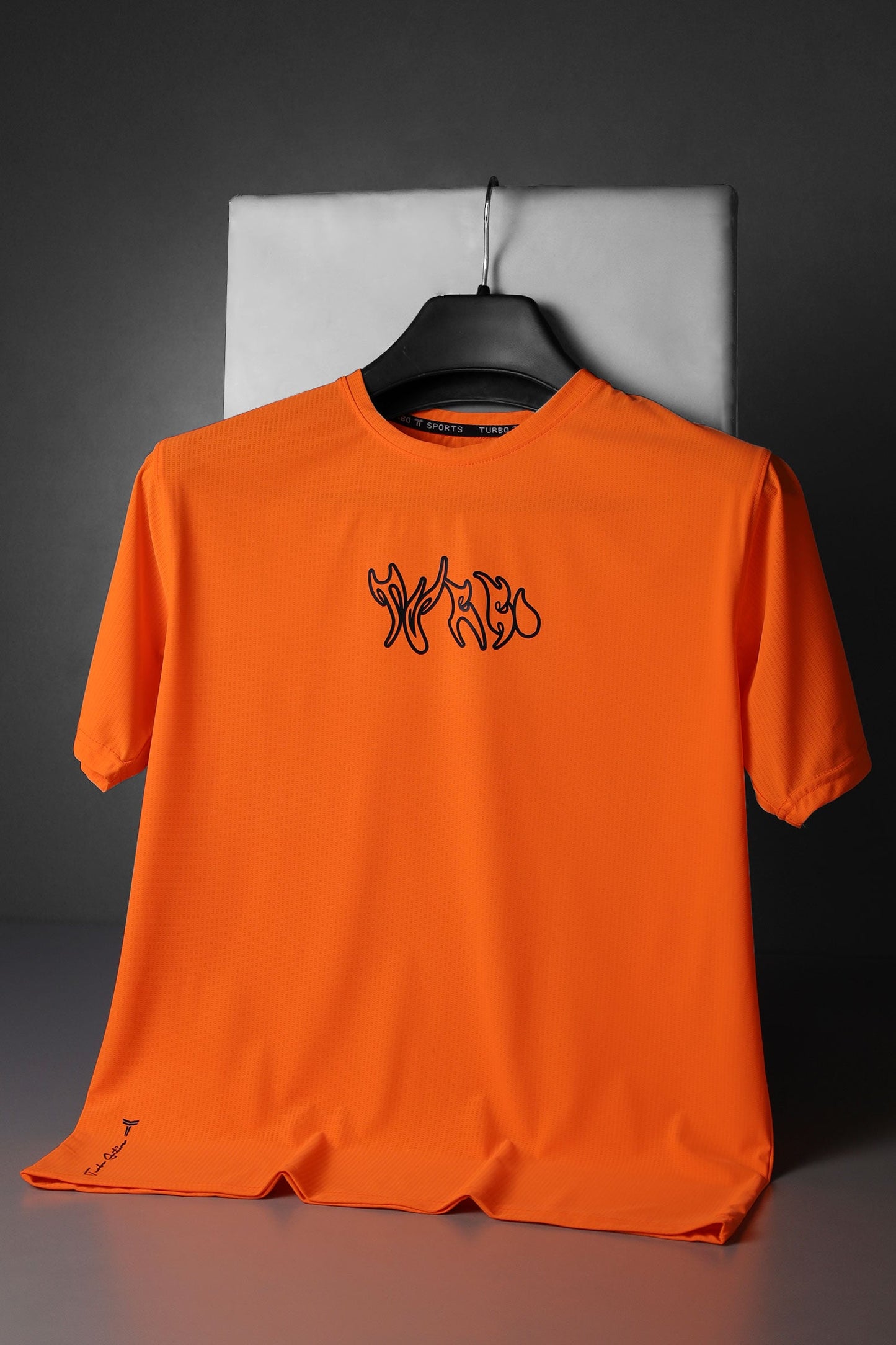 Turbo 'Action-Ready' Graphic Mesh Dry-Fit Tee In Orange