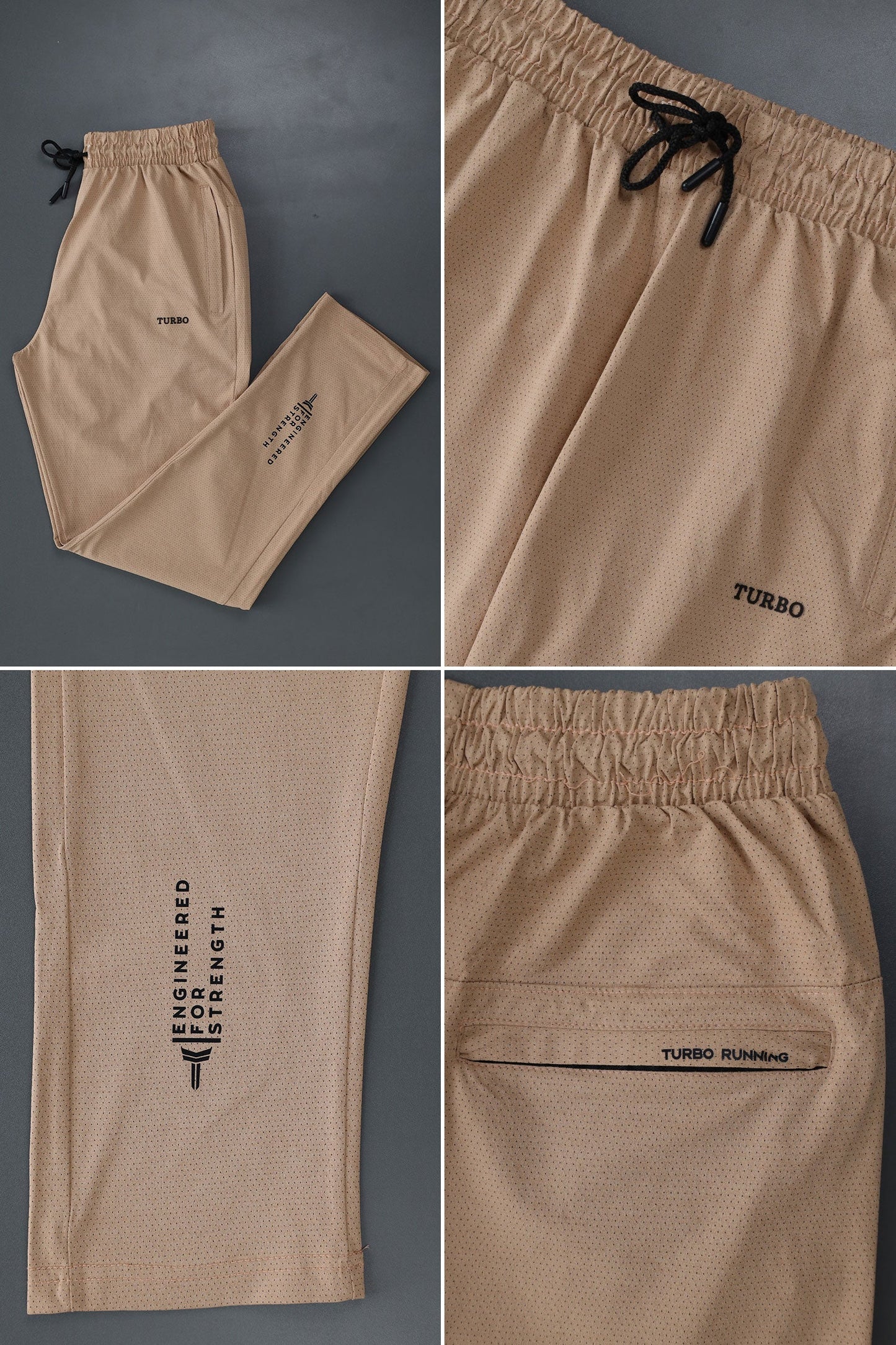 Turbo 'Kinetic-Stretch' Performance Dry-fit Trouser In Peach