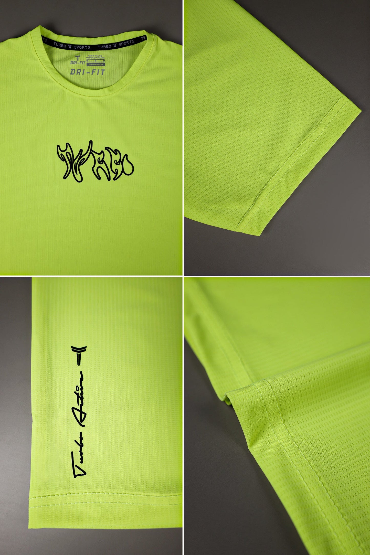 Turbo 'Action-Ready' Graphic Mesh Dry-Fit Tee