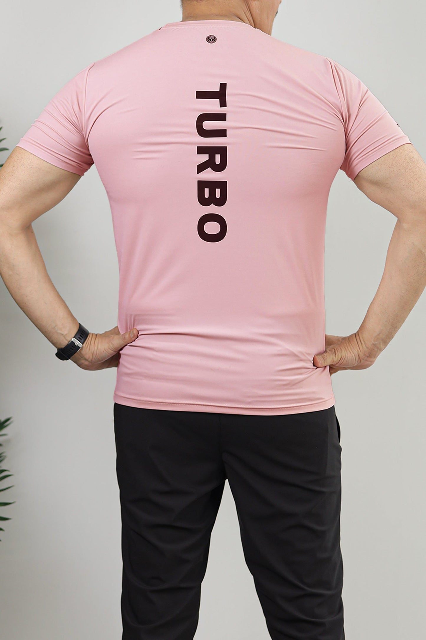 Turbo Training Club Climacool Mesh Dry-Fit Tee In Pastel Pink