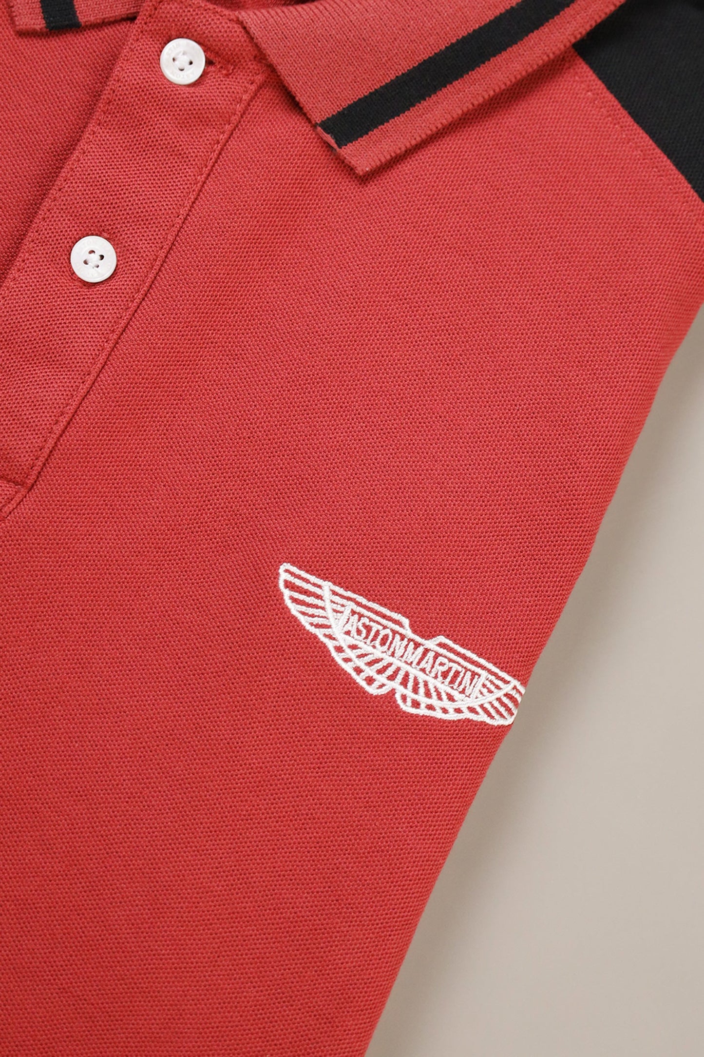 Hackt Lndn Astn Martn UltraCore Athletic Men's Polo Shirt In Red Brick