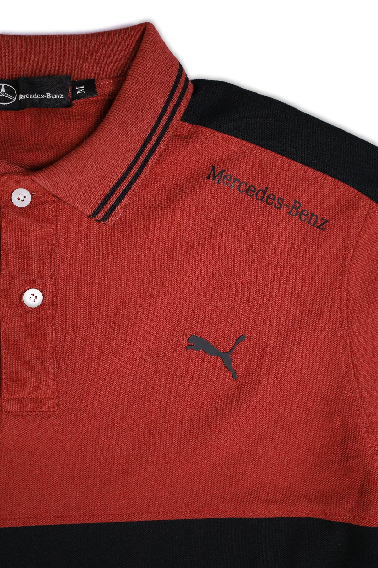 Pma x Mercedes AMG SportsLine Men’s Polo Shirt In Red Brick
