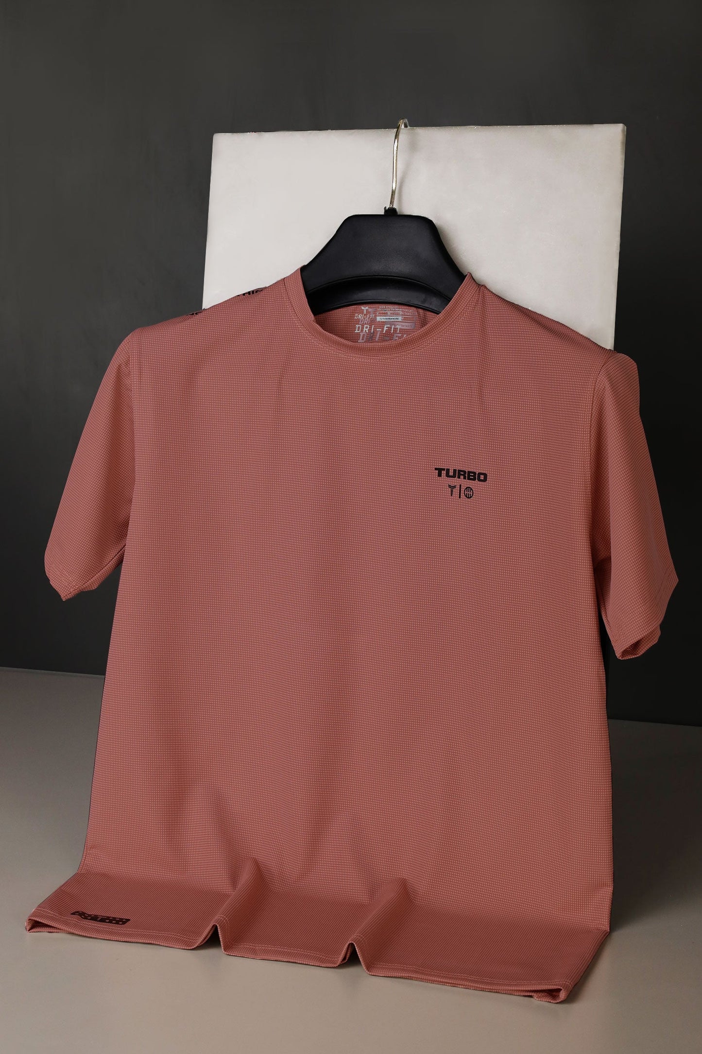 Turbo 'Strength Within' Performance Dry-Fit Tee In Red Brick