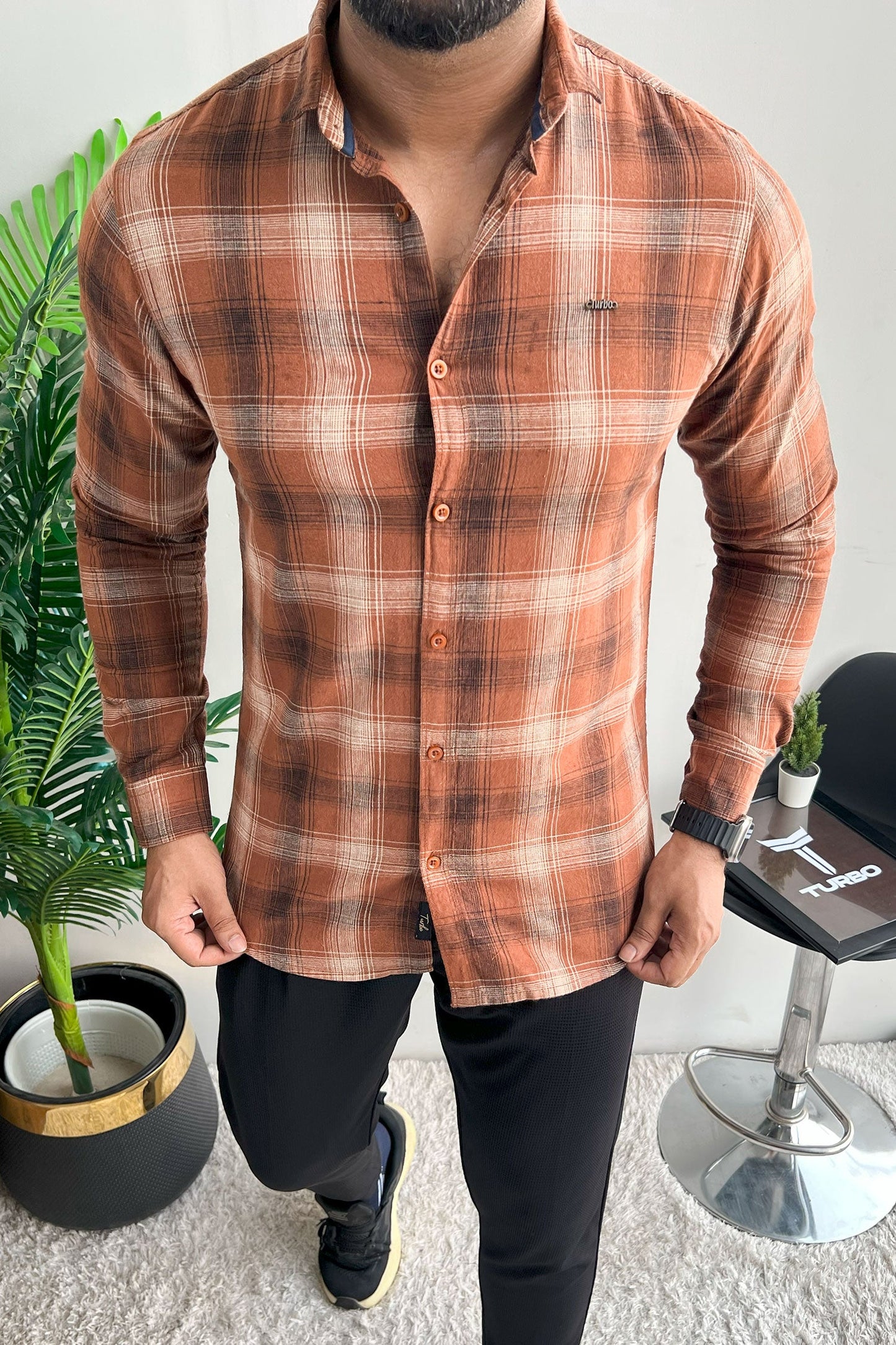 Fabrico Premium Flannel Long Sleeve Cotton Casual Shirt