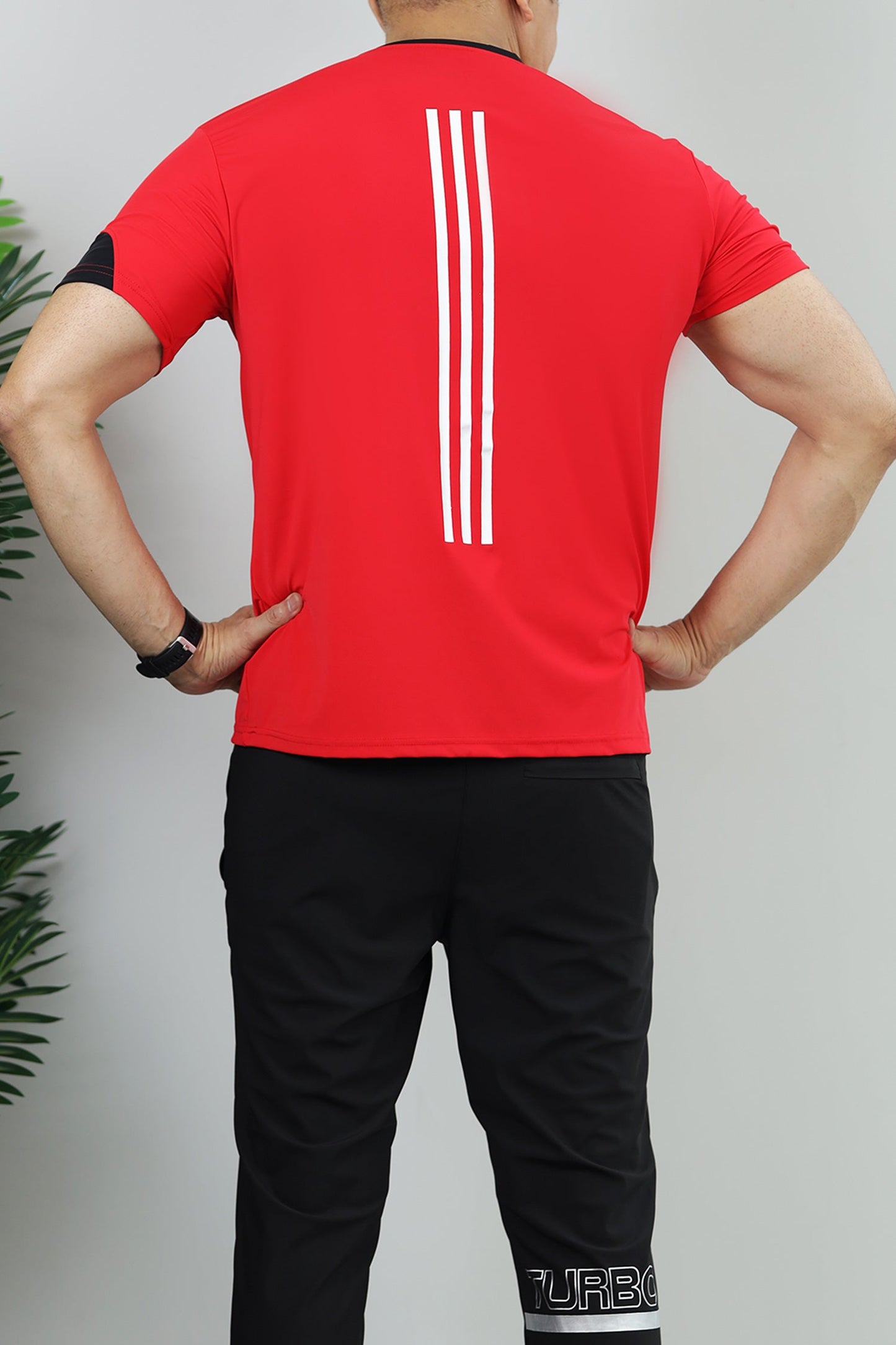 Turbo T-Storm Performance Climalite Dry-Fit Tee In Red