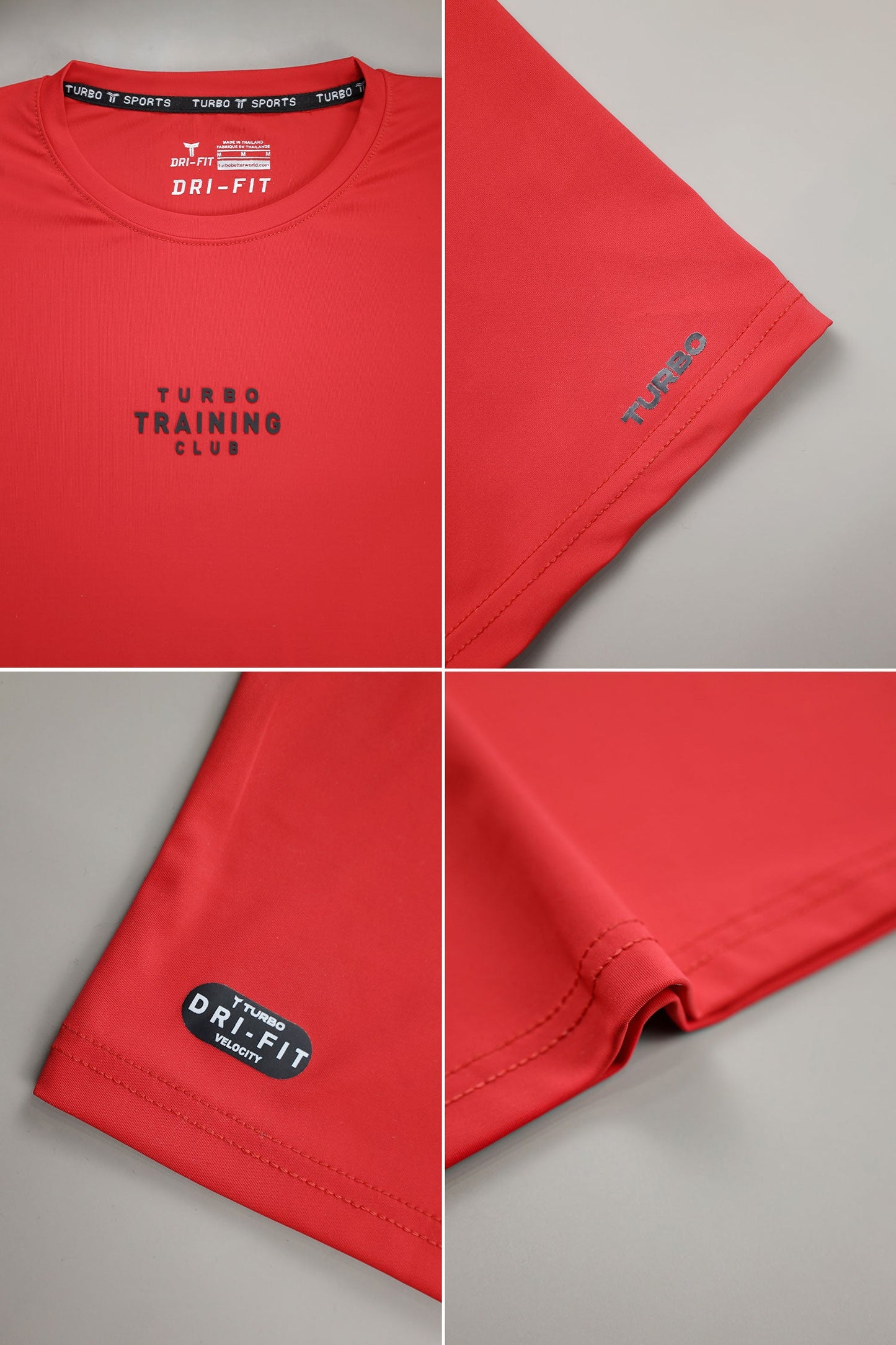 Turbo Training Club Climacool Mesh Dry-Fit Tee In Red