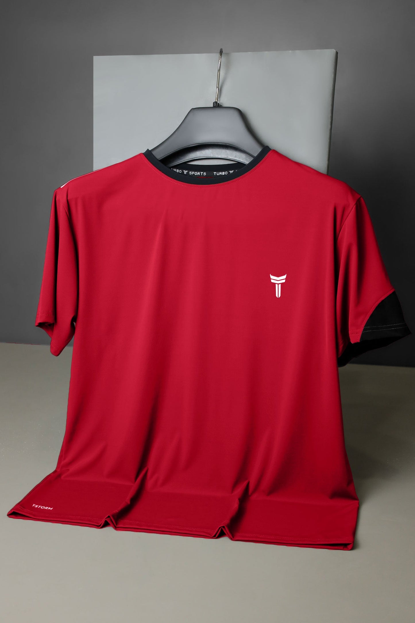 Turbo T-Storm Performance Climalite Dry-Fit Tee In Red
