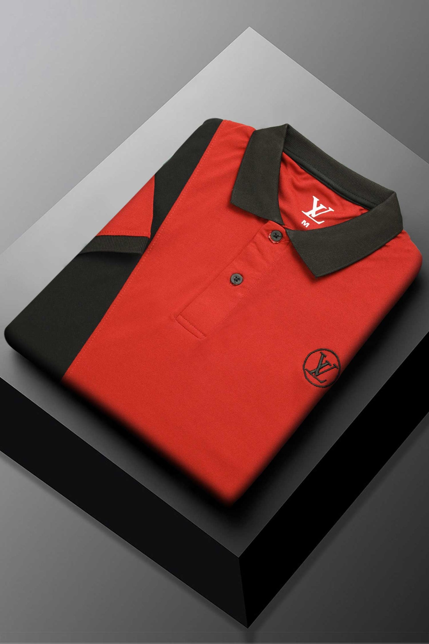 LV Apex Cross Panel Men's Polo Shirt