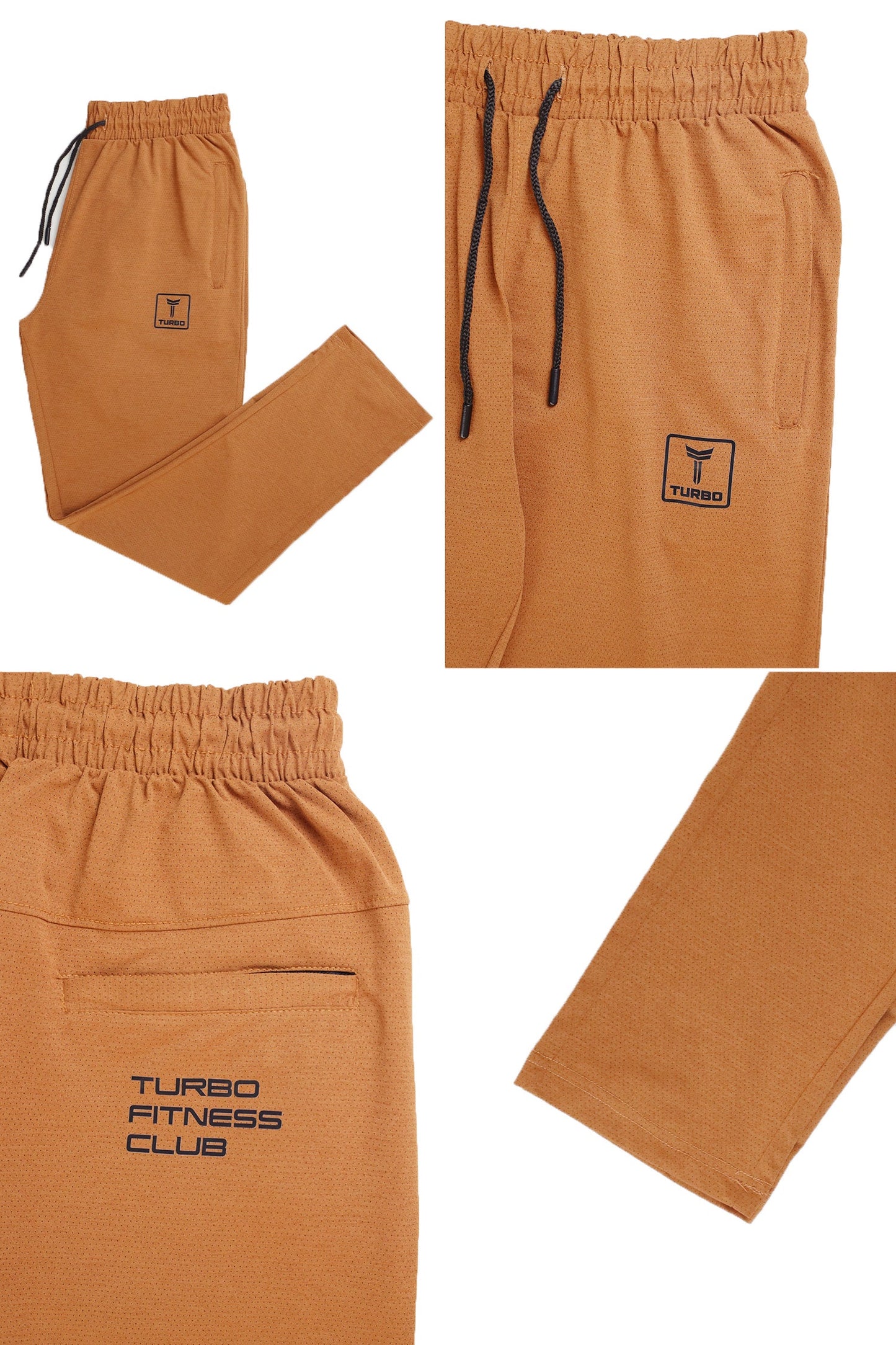 Turbo 'Fitness Club' Team Issue Sportswear Men's Dryfit Trouser In Rust
