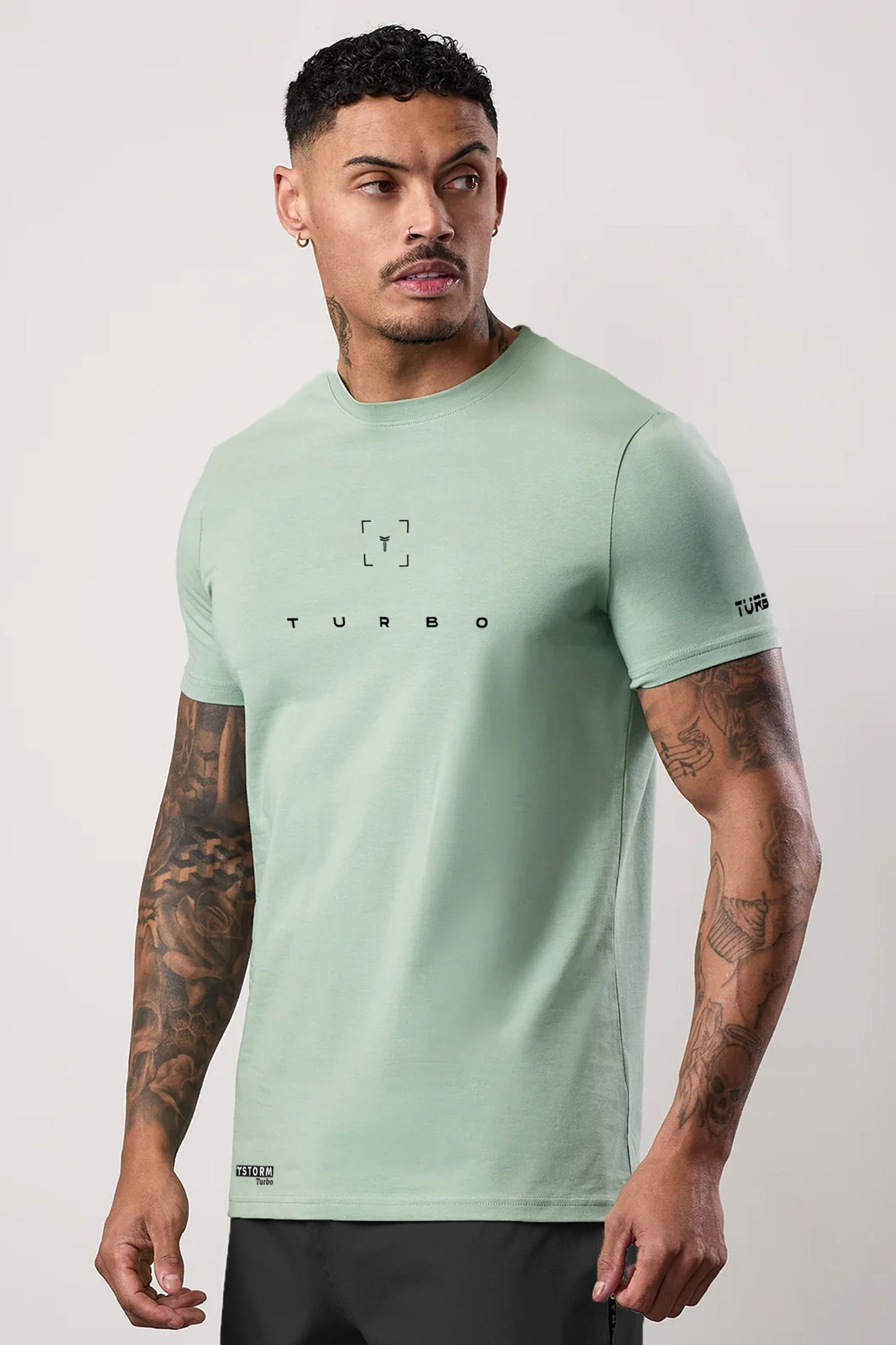 Turbo Scan Energy Breathable Mesh Dry-Fit Tee In Sea Foam