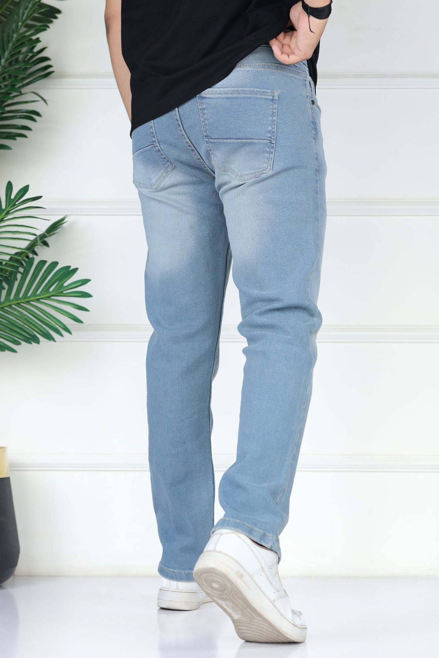 Turbo 'Cloud-Flex' Comfort Slim Fit Jeans In Sky Blue