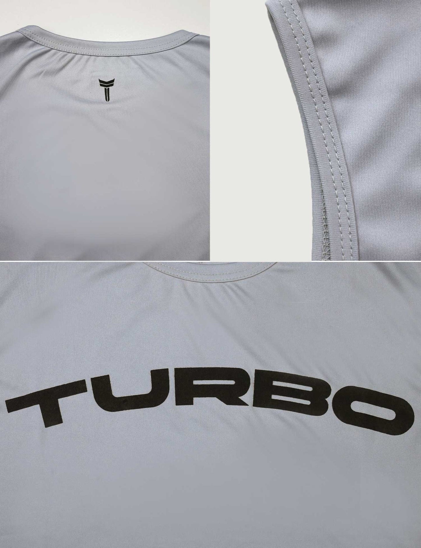 Turbo 'The Iron Grind' Performance Men Sando In Slate Grey