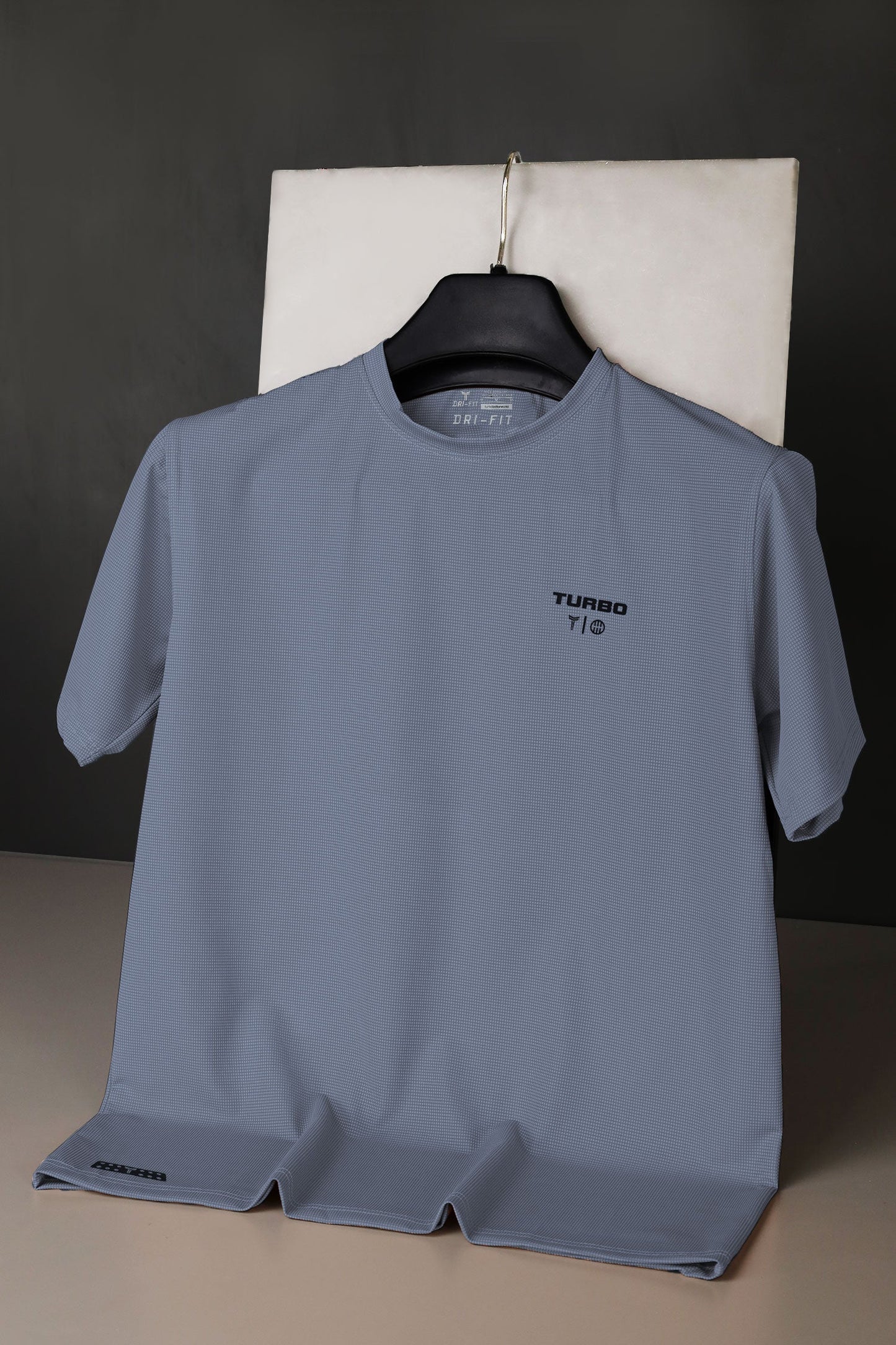 Turbo 'Strength Within' Performance Dry-Fit Tee In Slate Grey