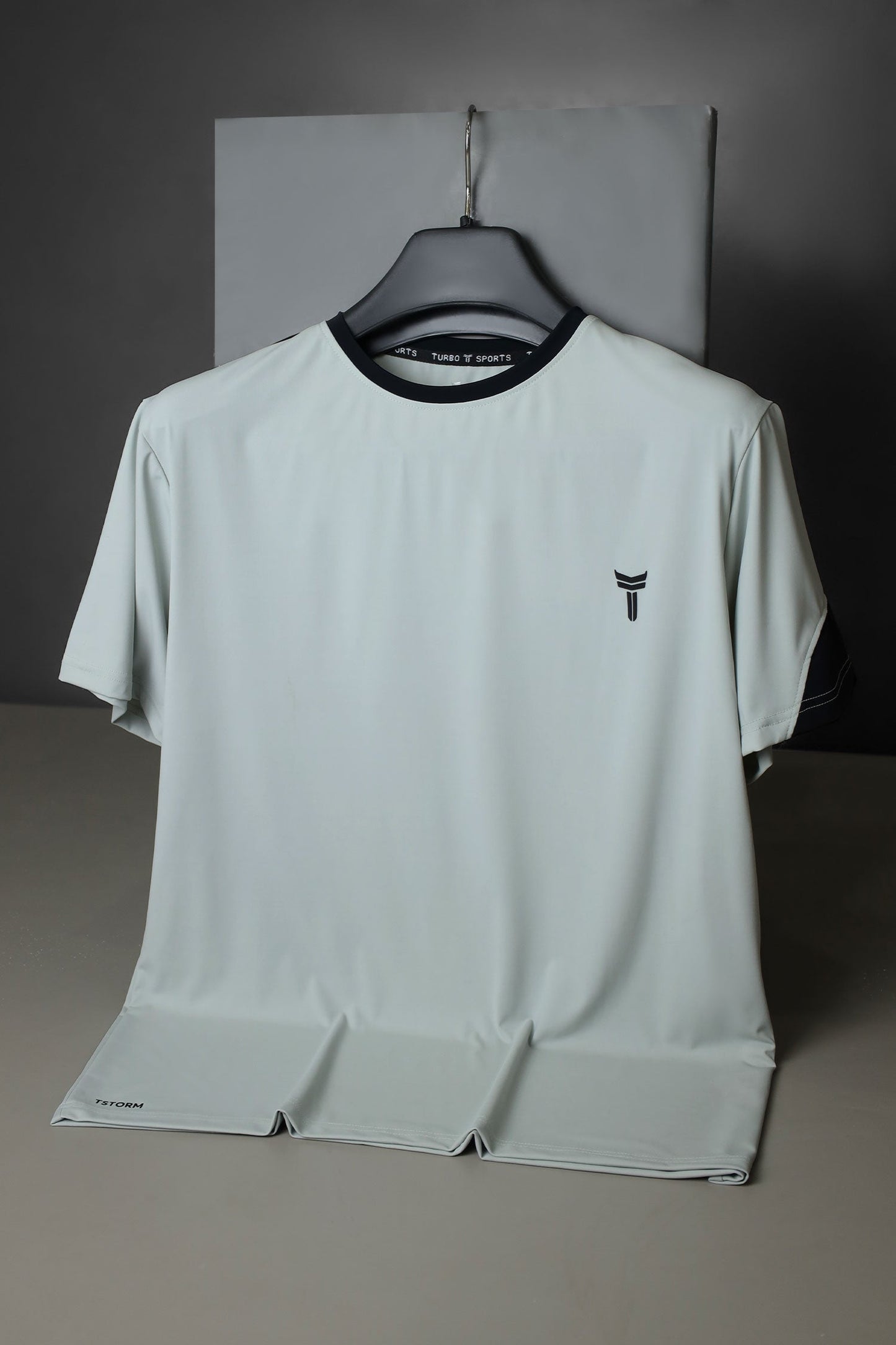 Turbo T-Storm Performance Climalite Dry-Fit Tee In Stone Grey