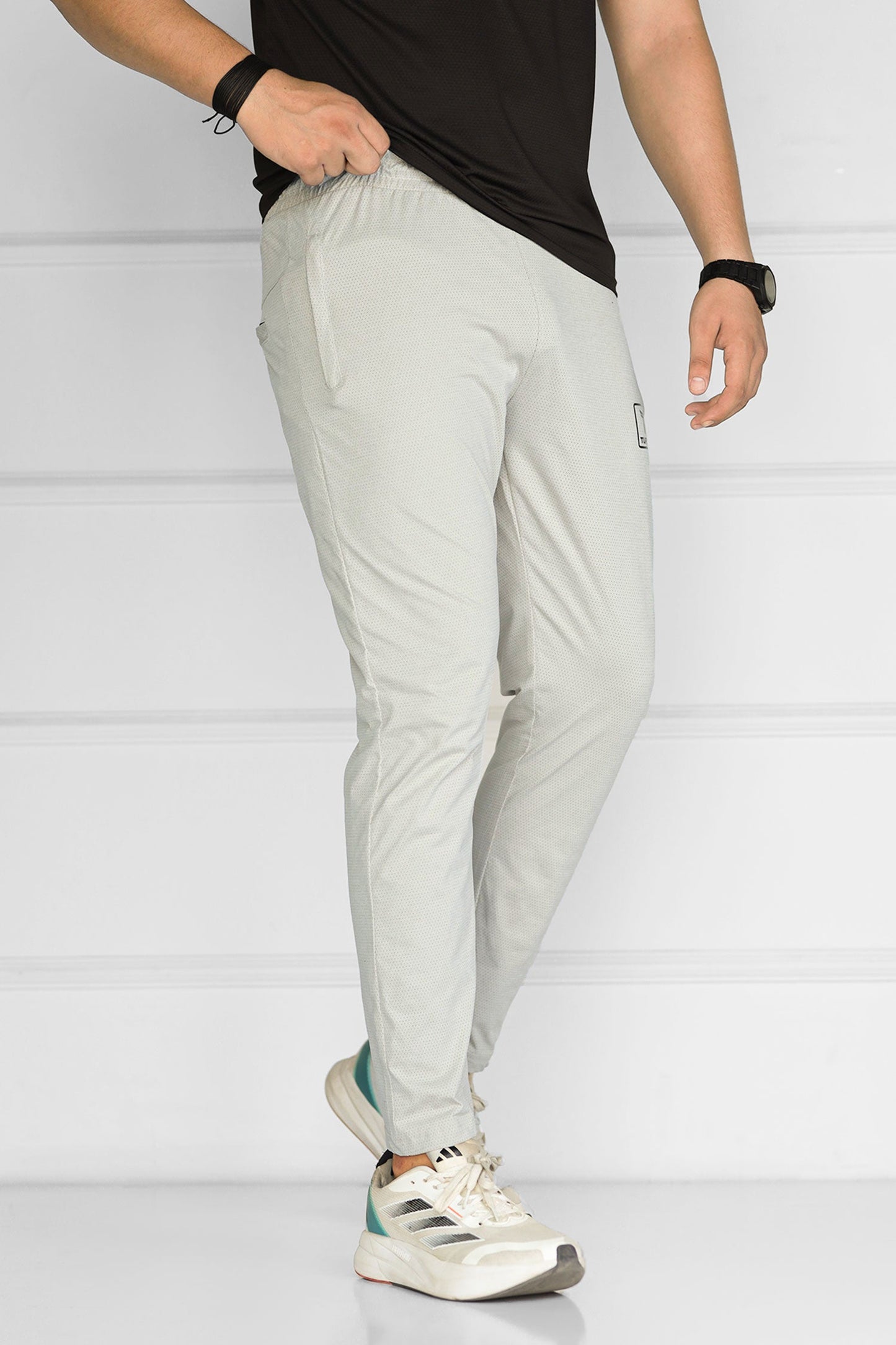 Turbo 'Fitness Club' Team Issue Sportswear Men's Dryfit Trouser In Stone