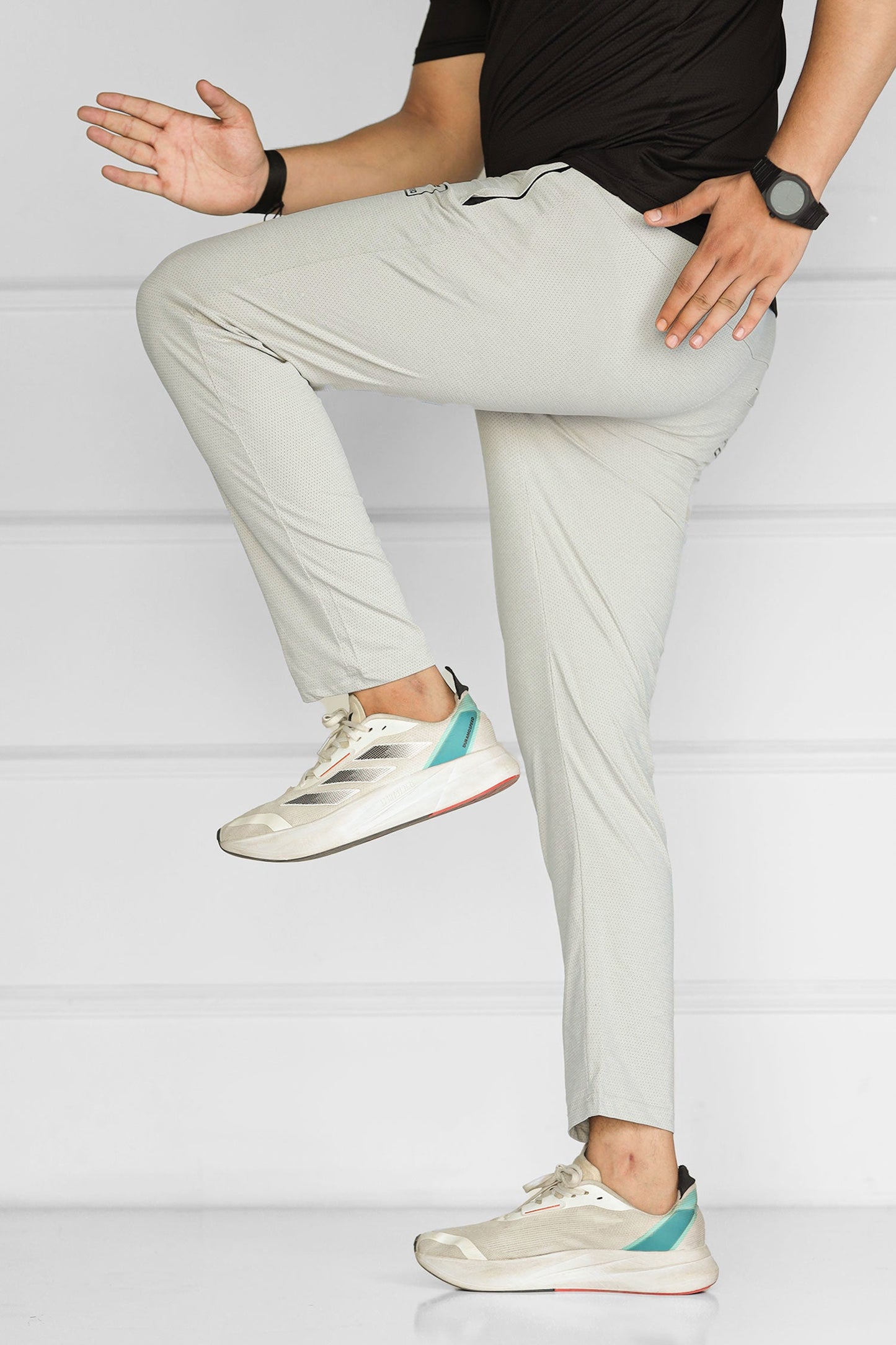 Turbo 'Fitness Club' Team Issue Sportswear Men's Dryfit Trouser In Stone
