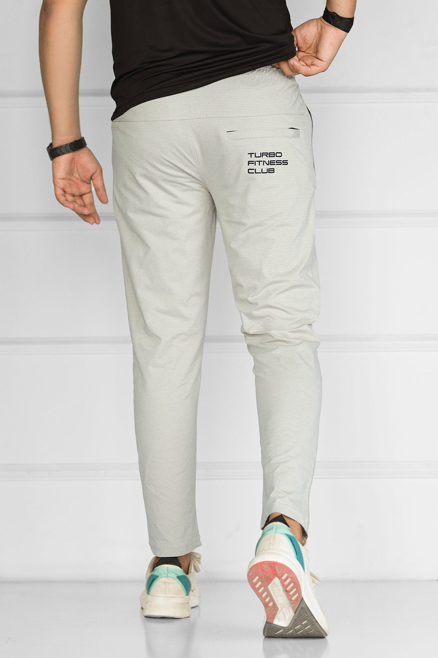 Turbo 'Fitness Club' Team Issue Sportswear Men's Dryfit Trouser In Stone