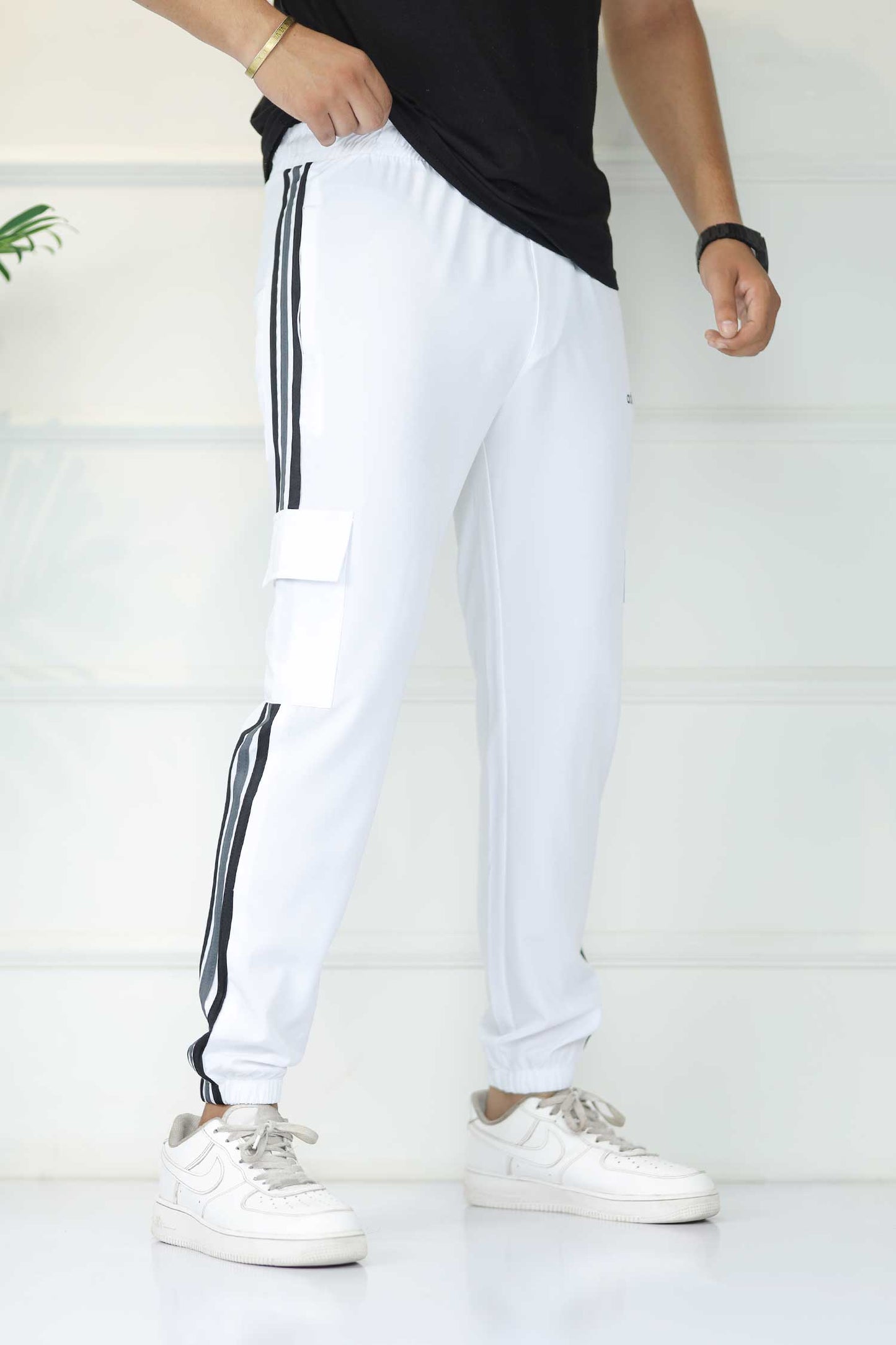 Adds Micro Stripes Slimfit Imported Sportswear Trouser