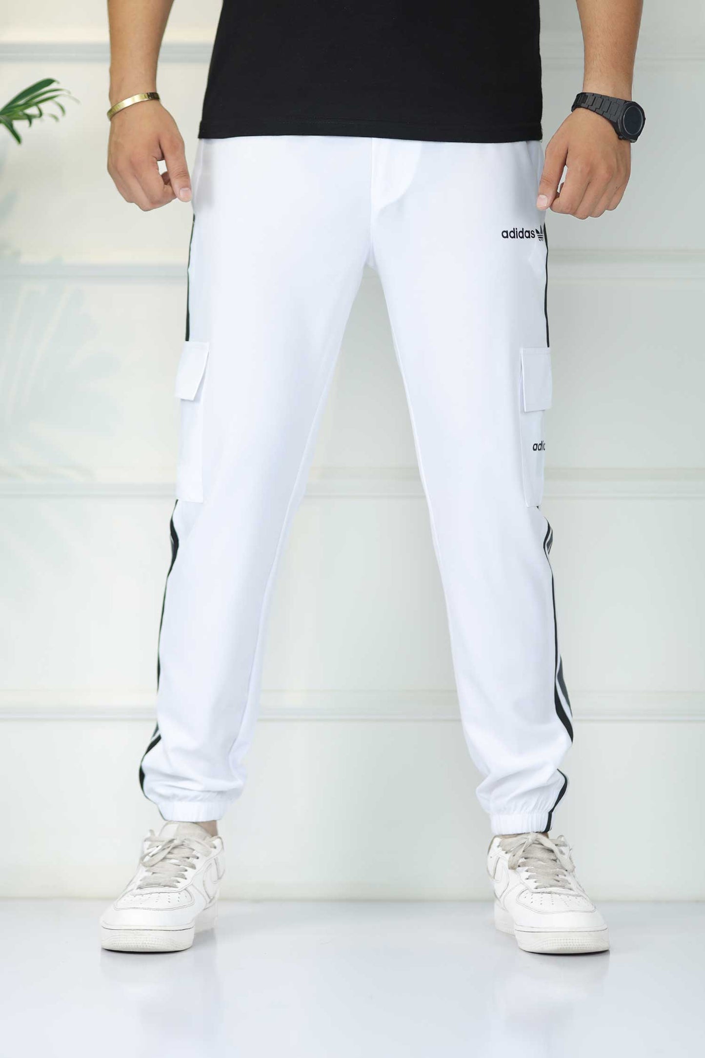 Adds Micro Stripes Slimfit Imported Sportswear Trouser