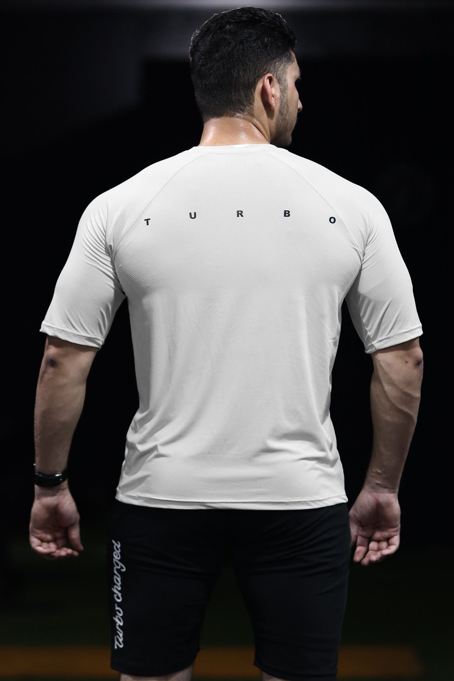 Turbo 'Reticle' Precision Training Mesh Dry-Fit Tee In White