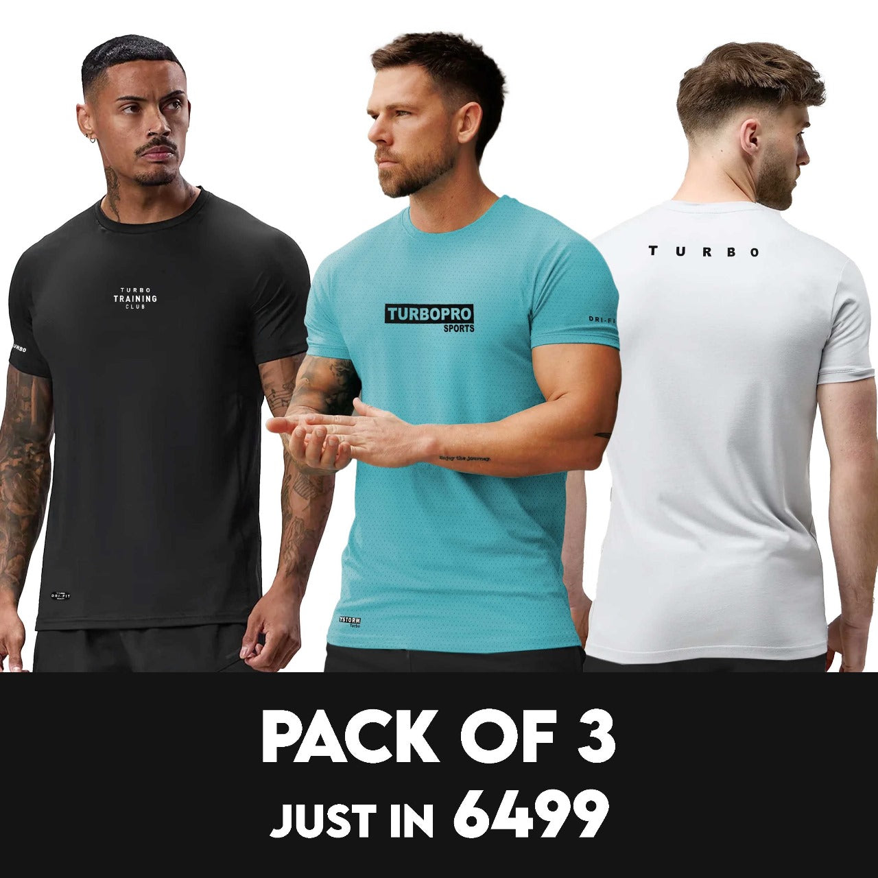 PACK OF 3 | Exclusive Dry-Fit Tee