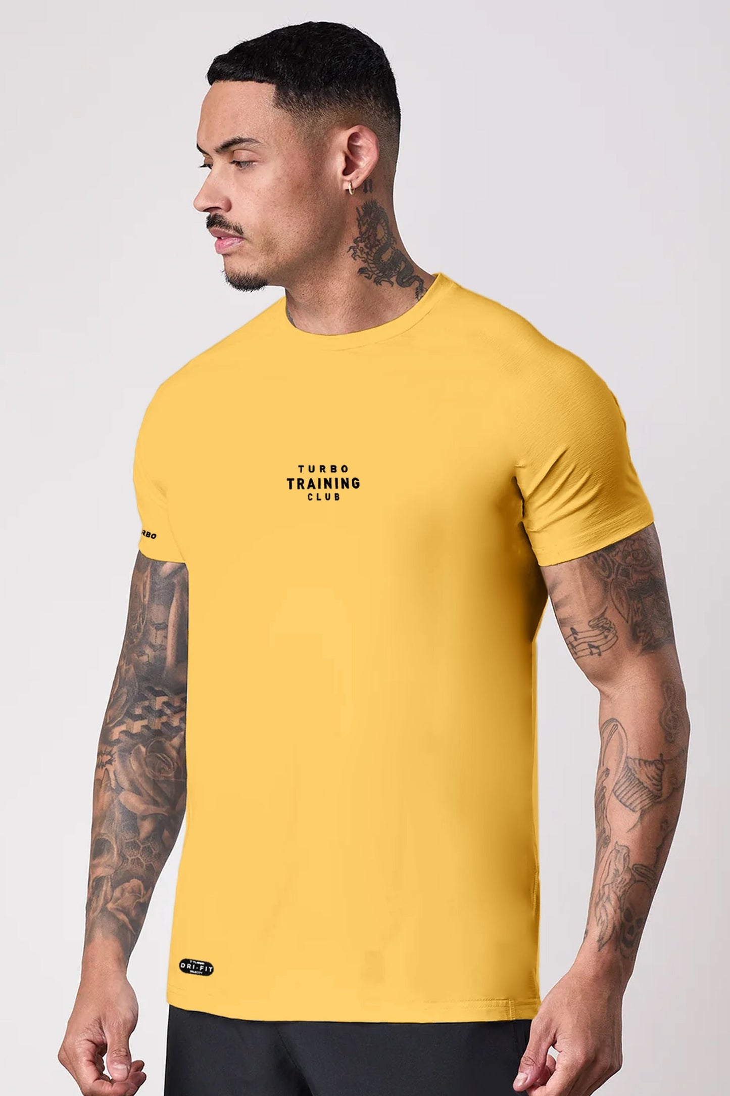 Turbo Training Club Climacool Mesh Dry-Fit Tee In Light Yellow