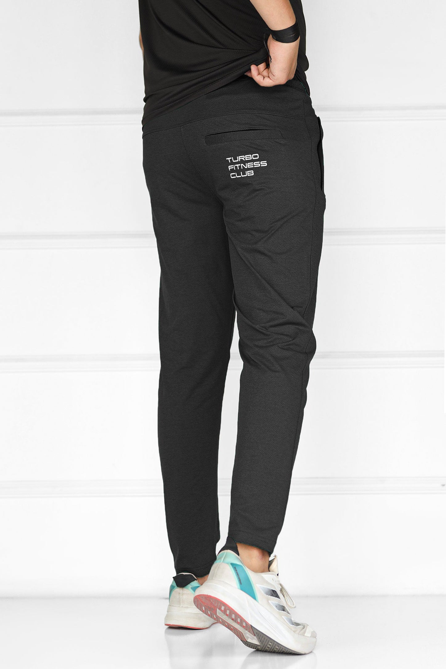 Turbo 'Fitness Club' Team Issue Sportswear Men's Dryfit Trouser In Black