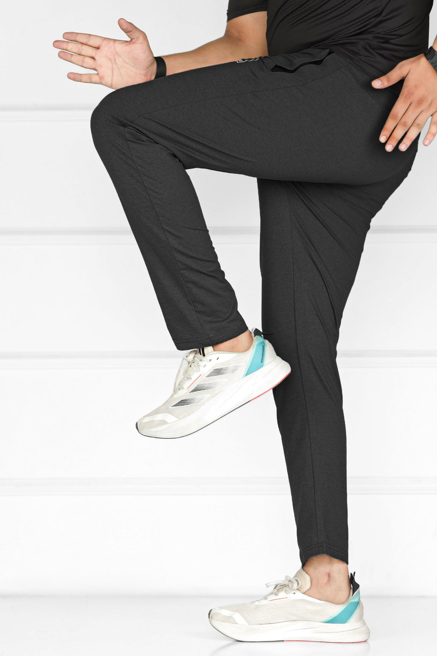 Turbo 'Fitness Club' Team Issue Sportswear Men's Dryfit Trouser In Black