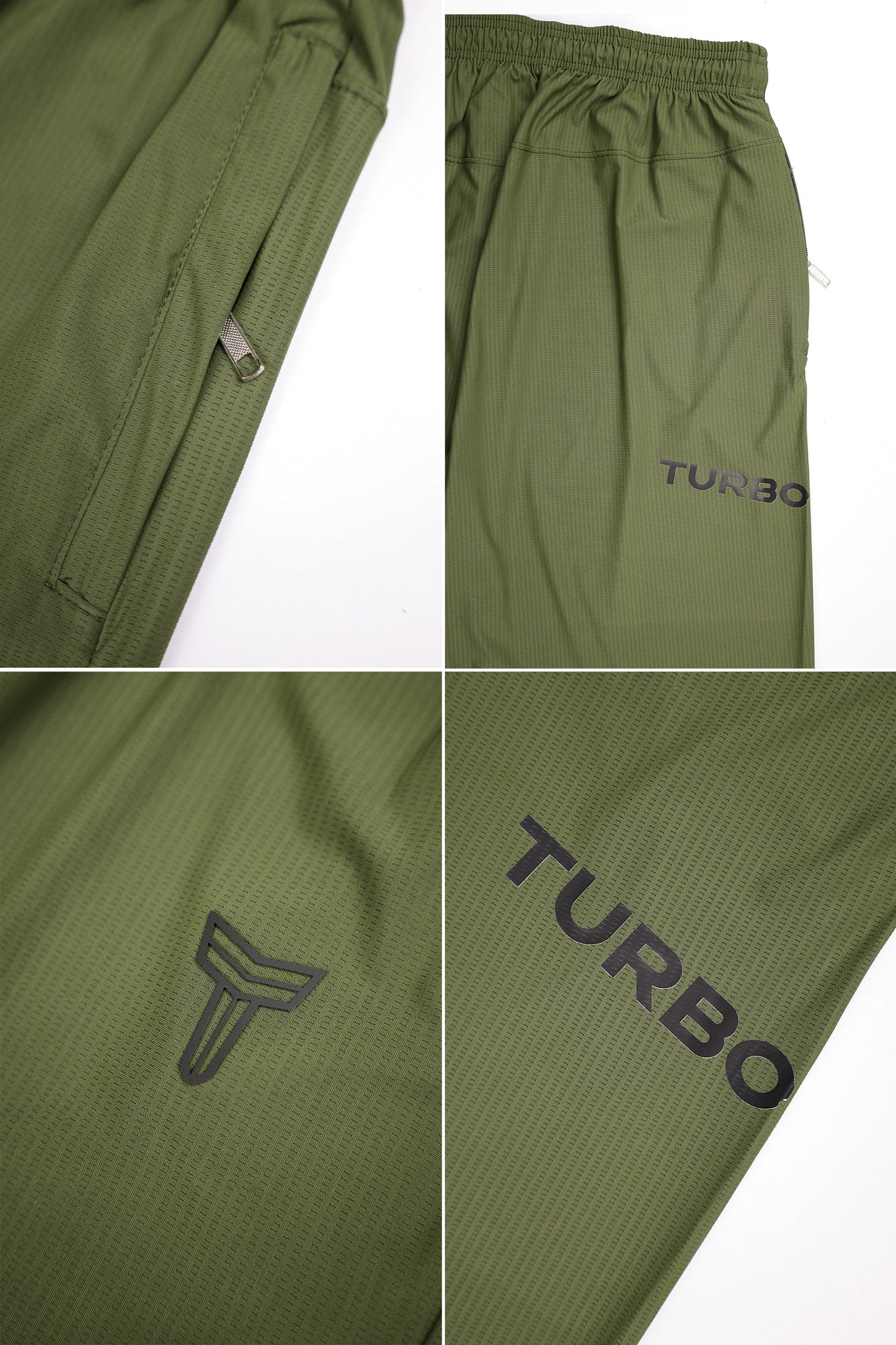 Turbo Titan-Tough Big Size Dry-Fit Men's Shorts In Camo Green