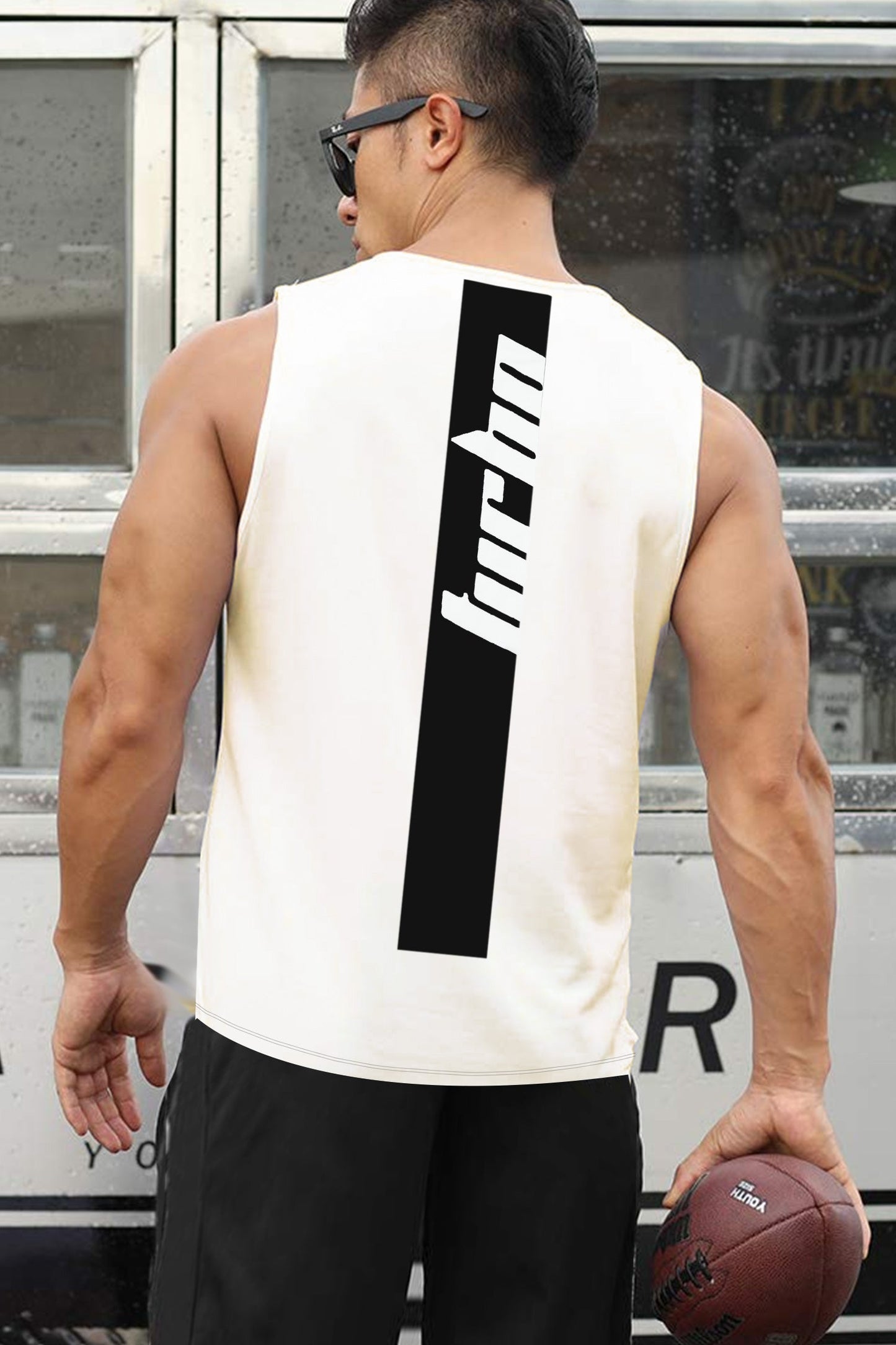 Turbo 'Aesthetics' Physique Cut Men Sando In Off White