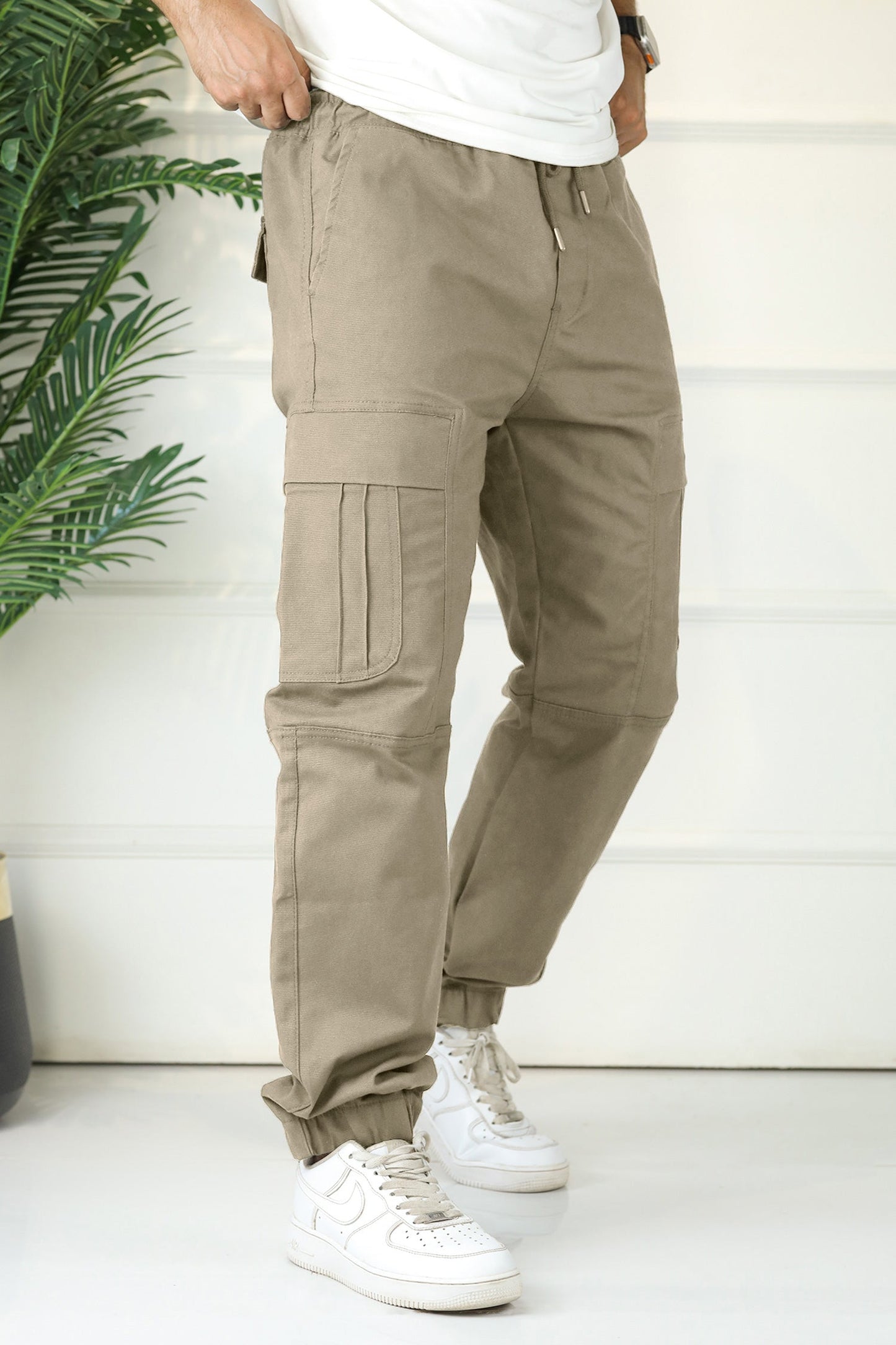Turbo's Essential Baggy Fit Cargo Trouser In Dark Skin