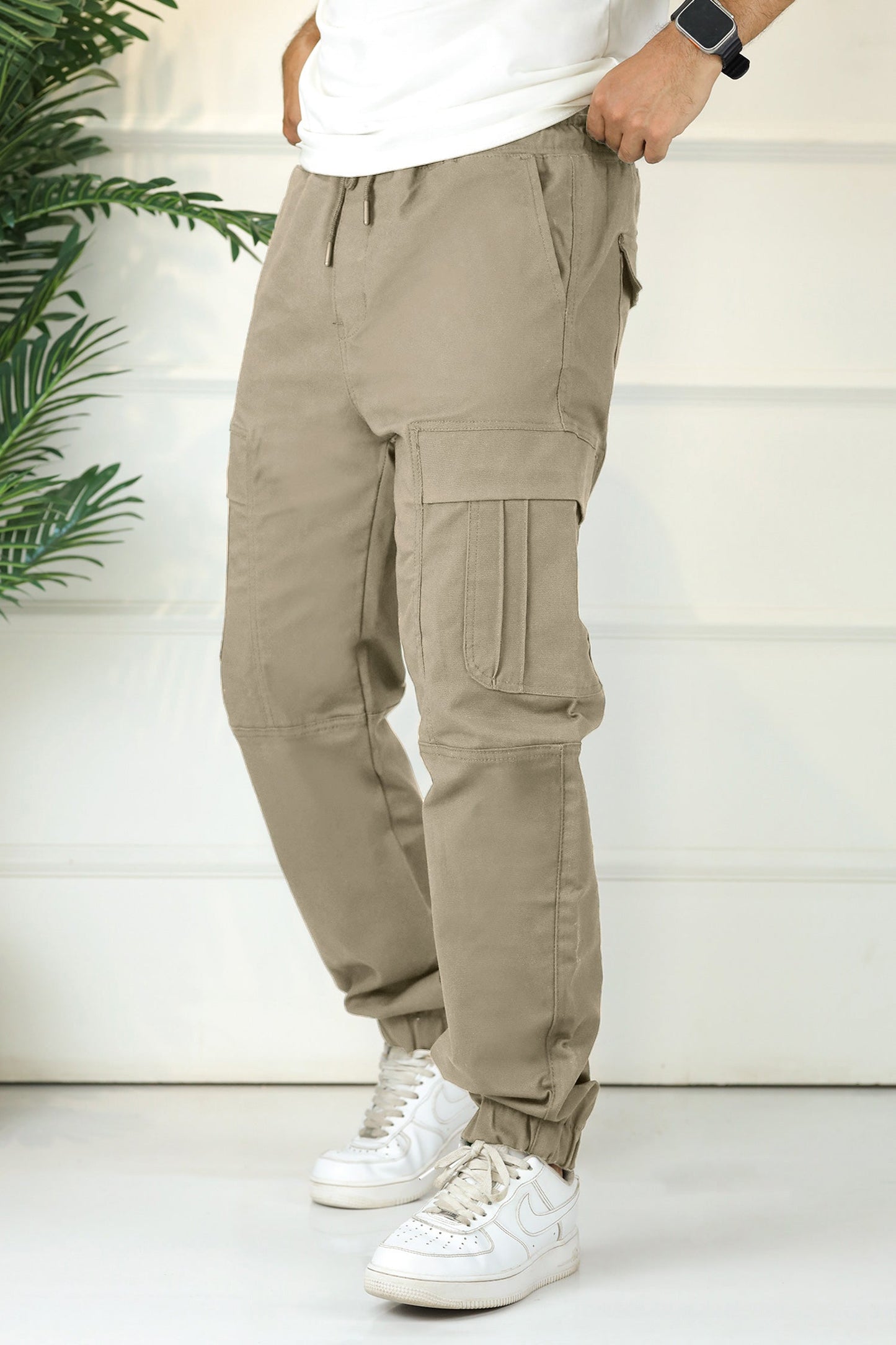 Turbo's Essential Baggy Fit Cargo Trouser In Dark Skin