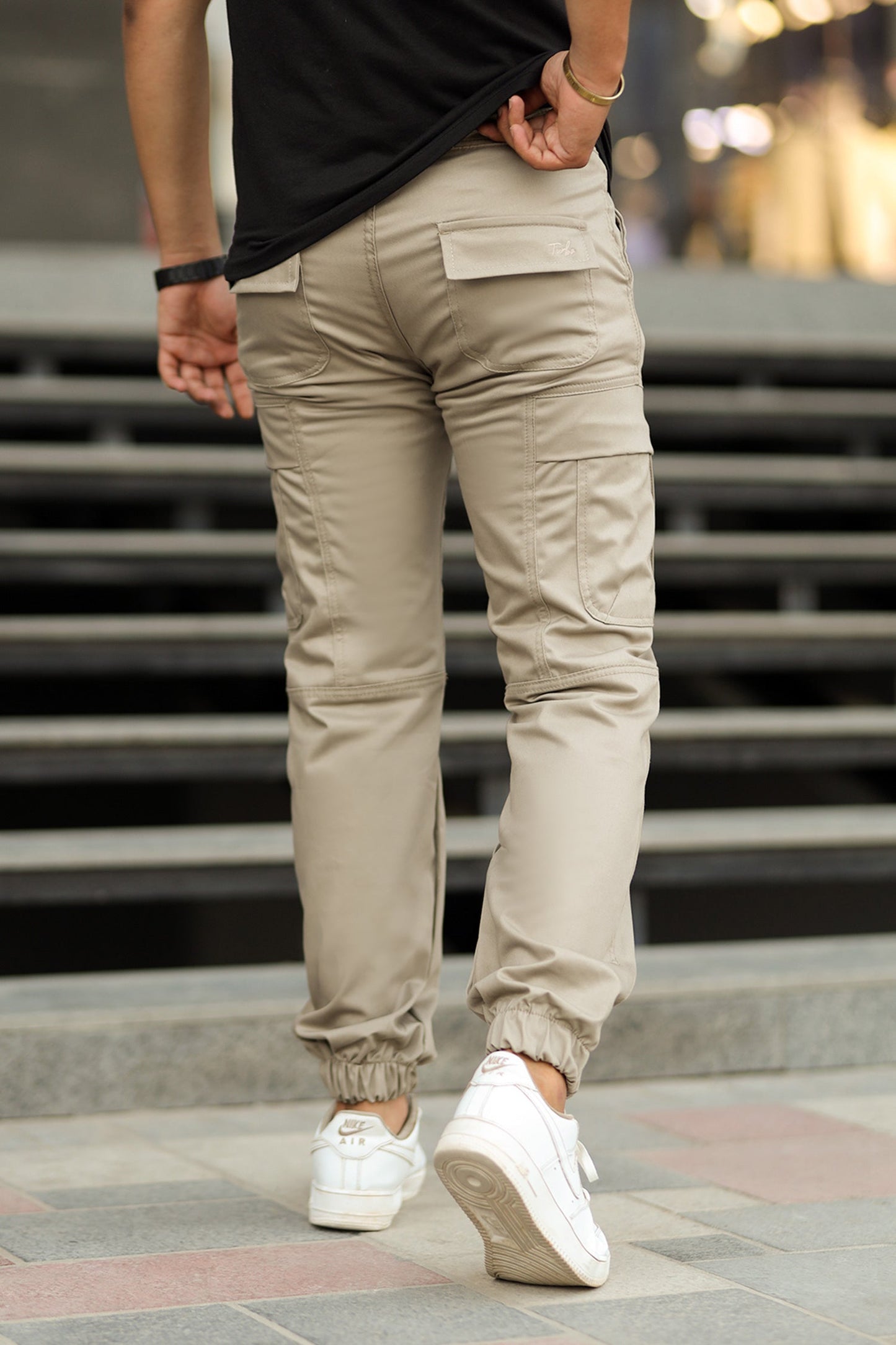 Turbo's Essential Baggy Fit Cargo Trouser In Dark Skin