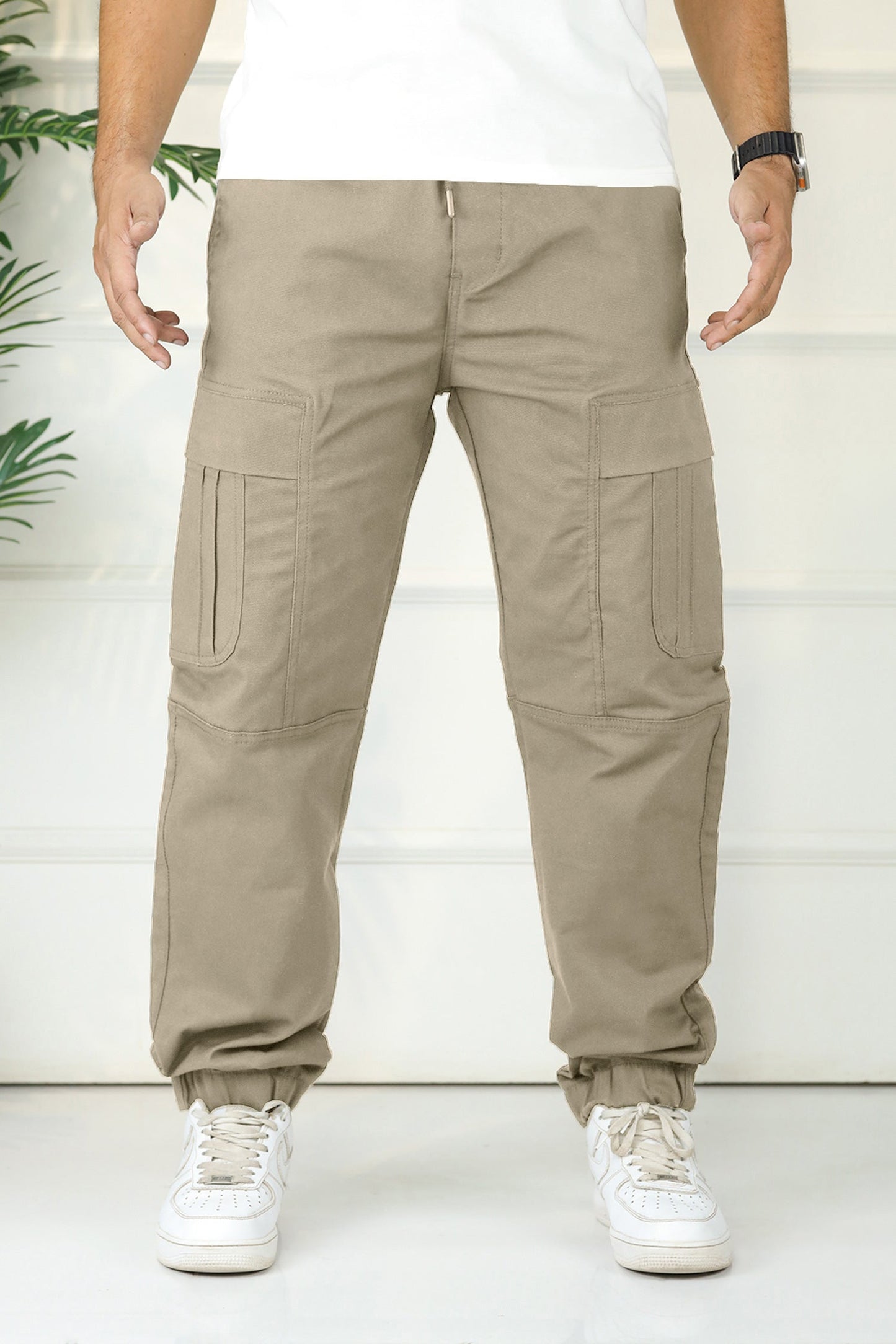 Turbo's Essential Baggy Fit Cargo Trouser In Dark Skin