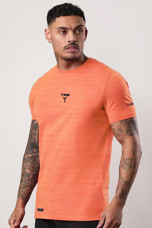 Turbo Run Club Airflow Cool Dry-Fit Tee In Light Orange