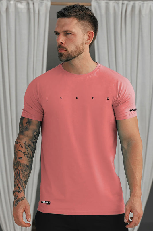 Turbo Multi-Sport Versatile Performance Dry-Fit Tee In Pastel Pink