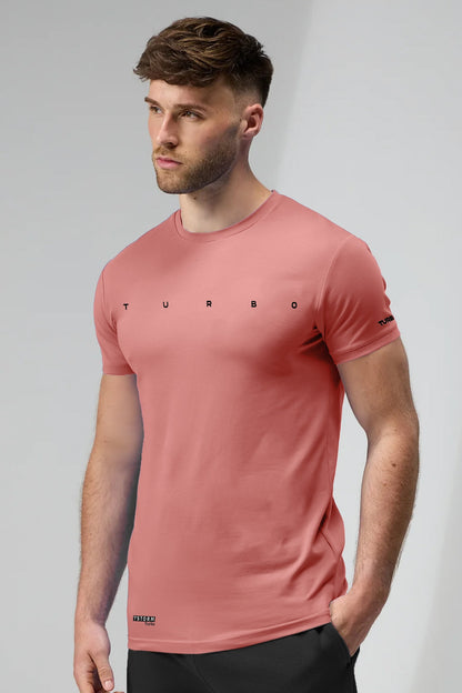 Turbo Multi-Sport Versatile Performance Dry-Fit Tee In Pastel Pink