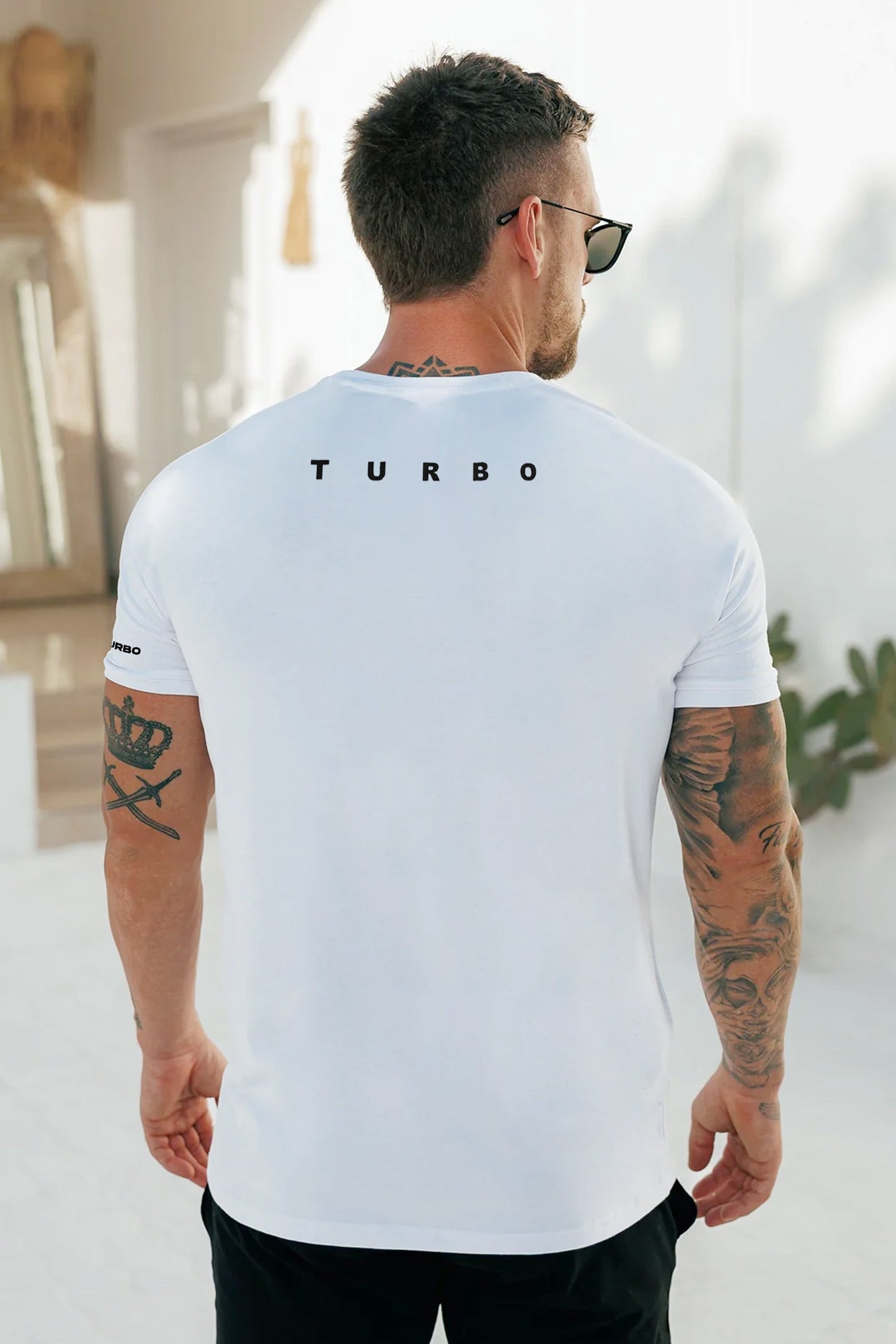 Turbo Multi-Sport Versatile Performance Dry-Fit Tee In White