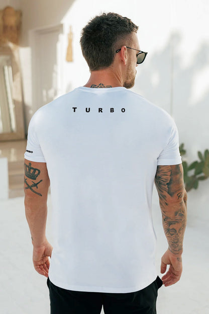 Turbo Multi-Sport Versatile Performance Dry-Fit Tee In White