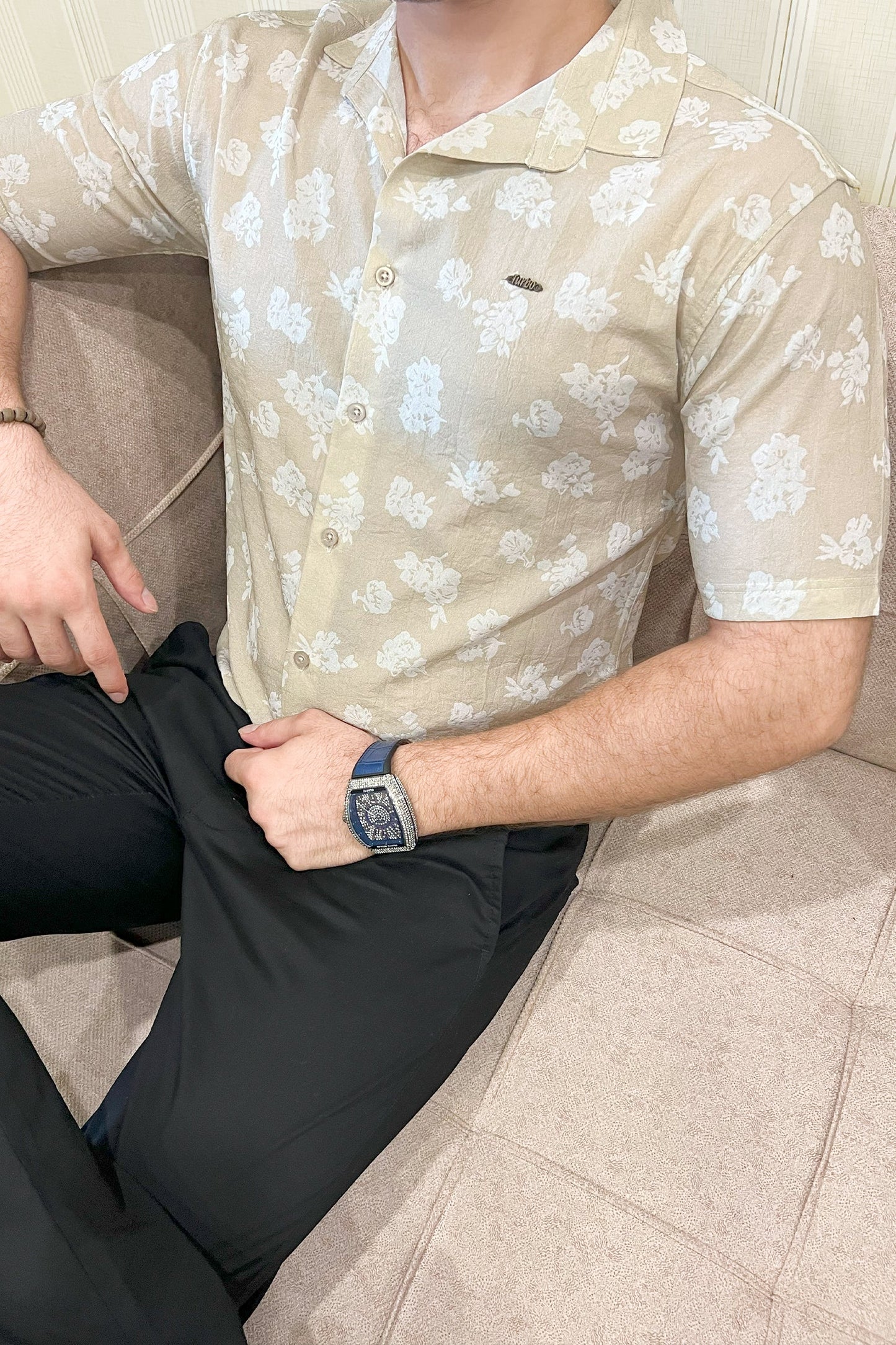 Turbo Rich Floral Printed Casual Shirt