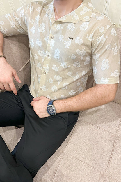 Turbo Rich Floral Printed Casual Shirt