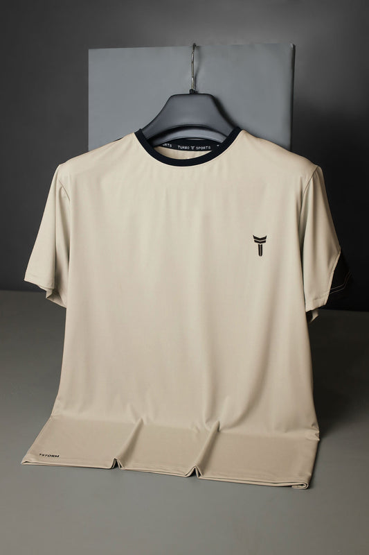 Turbo T-Storm Performance Climalite Dry-Fit Tee In Beige