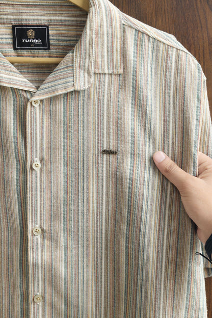 Turbo Spring Edit Textured Casual Shirt