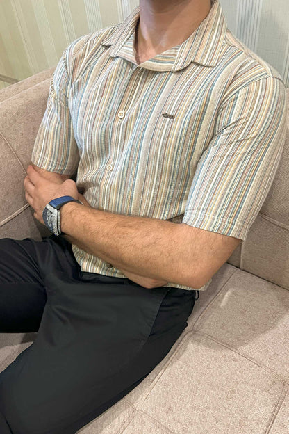 Turbo Spring Edit Textured Casual Shirt