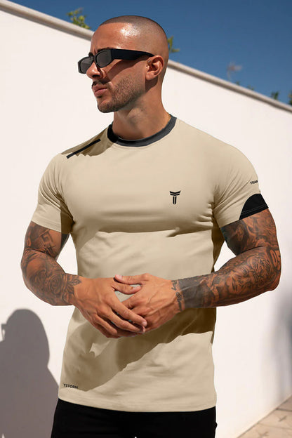 Turbo T-Storm Performance Climalite Dry-Fit Tee In Beige
