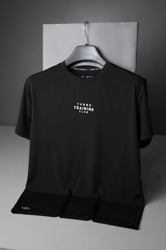 Turbo Training Club Climacool Mesh Dry-Fit Tee In Black
