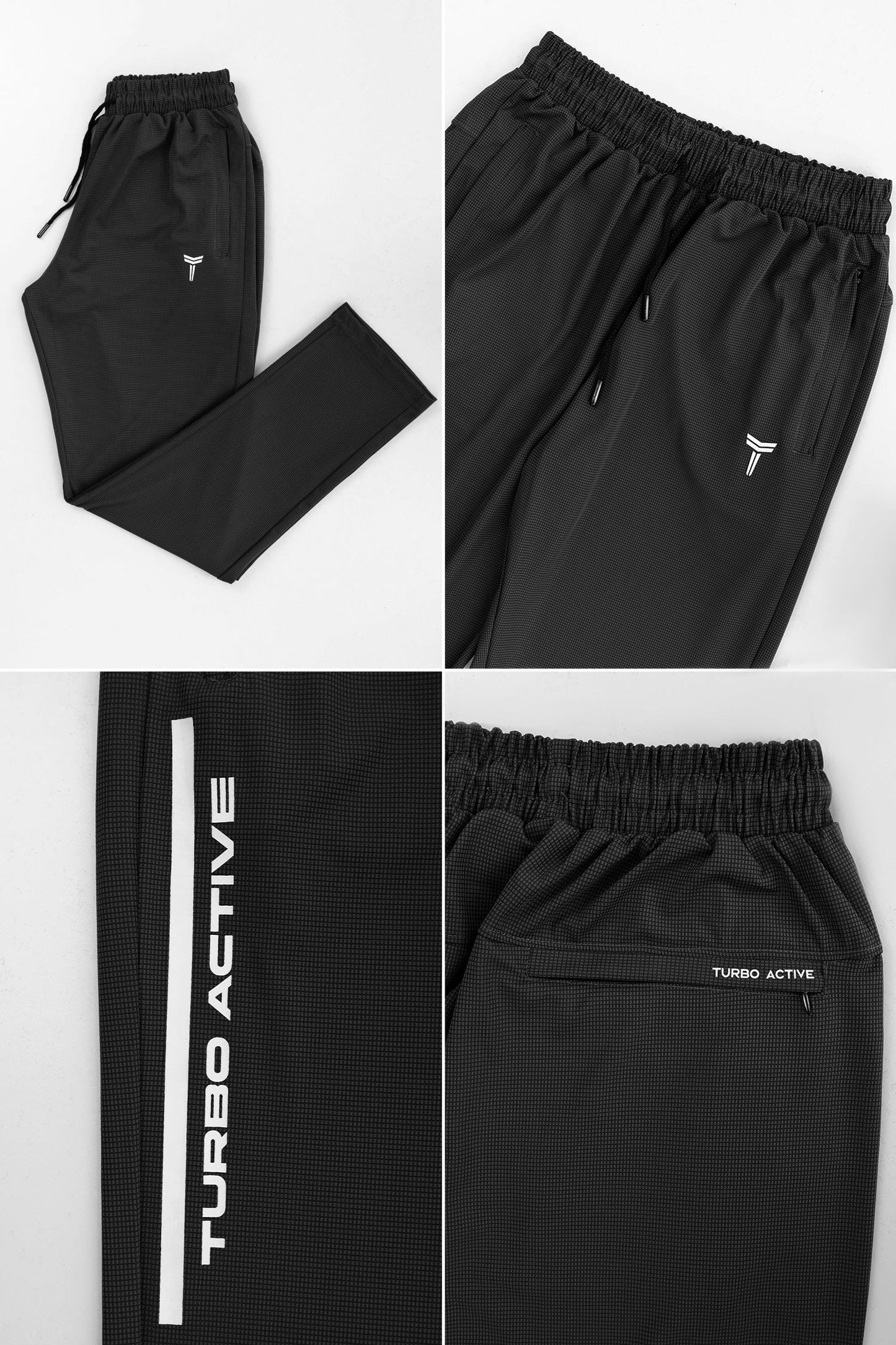 Turbo Victory Club Signature Men's Dryfit Trouser In Black
